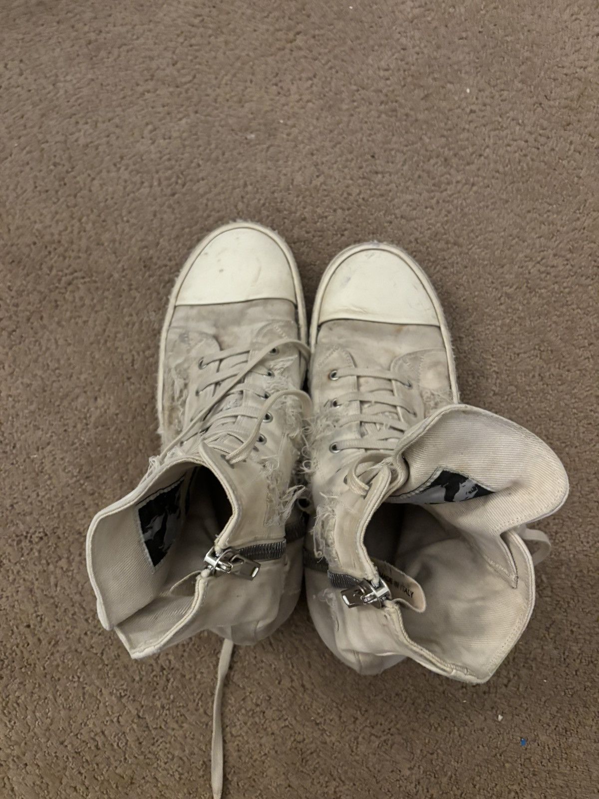 Rick Owens Rick Owen Thrashed Ramones Size US 11 / EU 44 - 12 Thumbnail