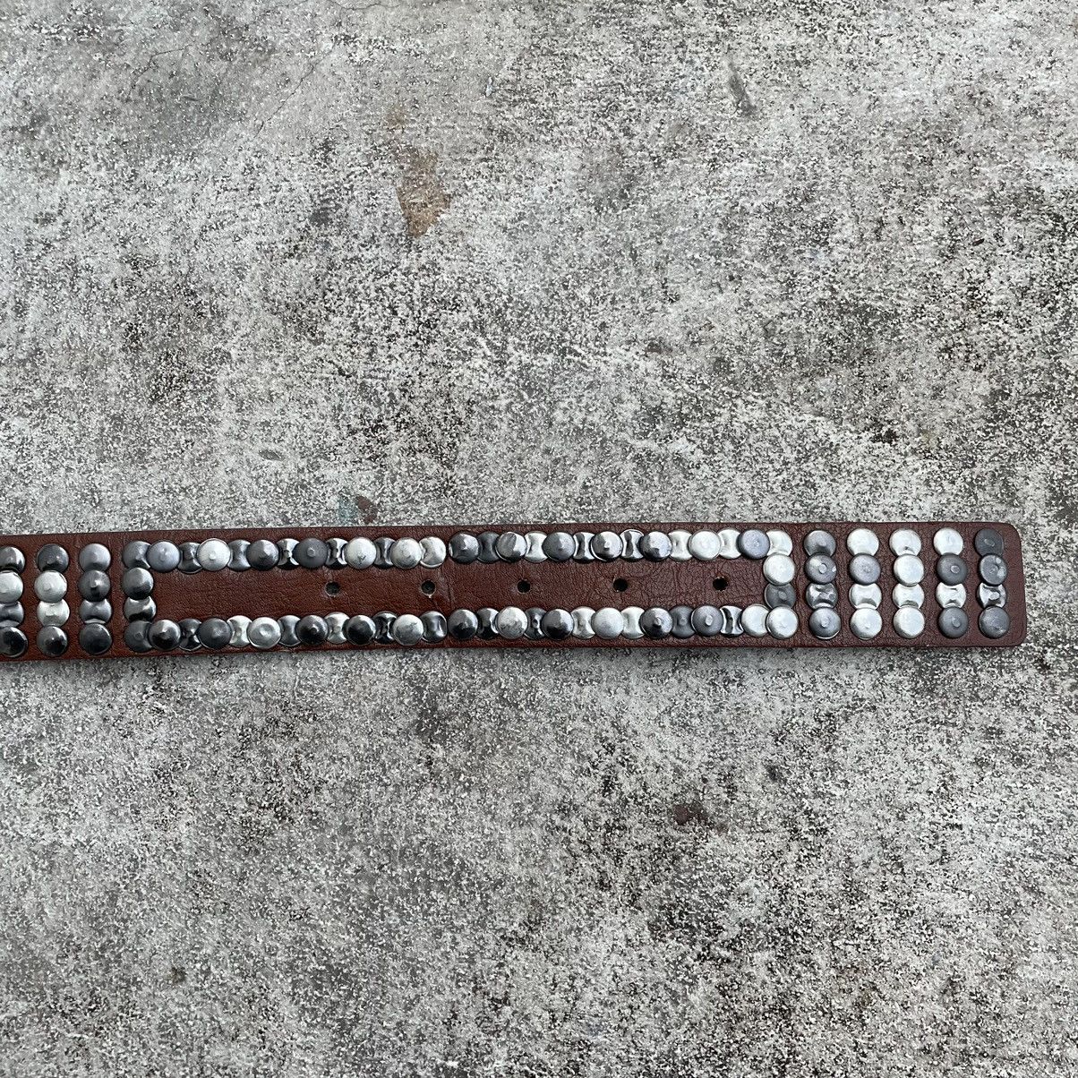 Vintage Vintage 90s Japanese Y2K Studded Belt Punk Goth Logo Boxy OS Size ONE SIZE - 6 Thumbnail
