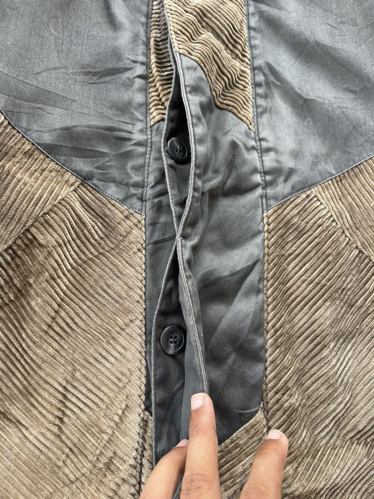 Japanese Brand G.Gellan Europe Corduroy Patchwork Jacket Issey miyake style Size US L / EU 52-54 / 3 - 7 Thumbnail