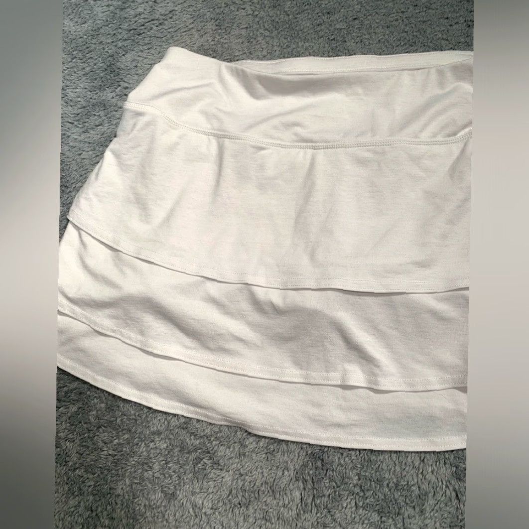 Athleta Athleta Skort Women Medium White Athletic Regular M Size ONE SIZE - 2 Thumbnail