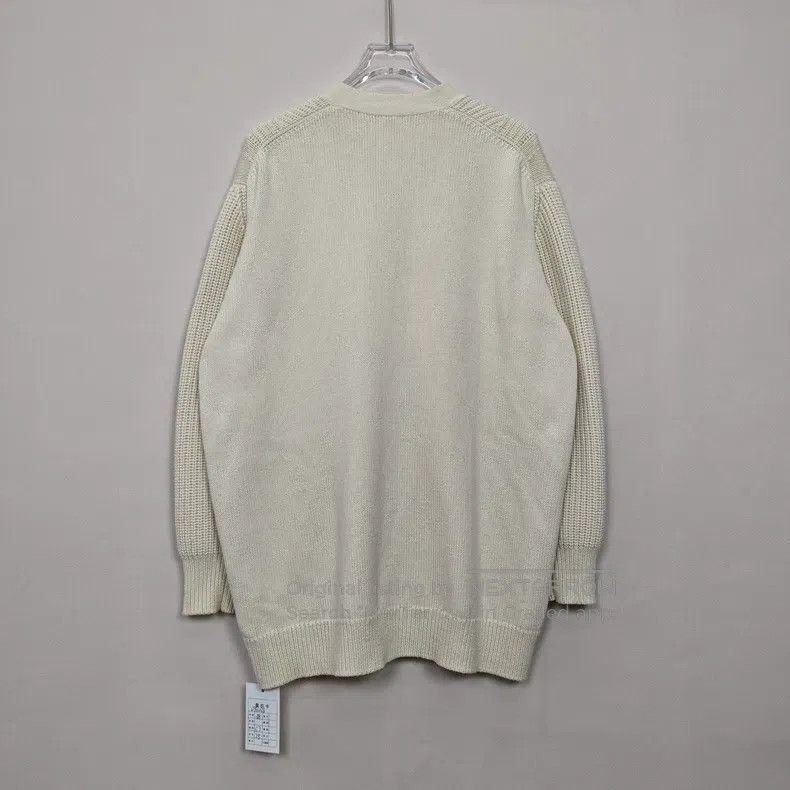 Hermes Hermes Ivory 64% Cashmere 36% Cotton Mid-Length Cardigan Size XS / US 0-2 / IT 36-38 - 2 Thumbnail