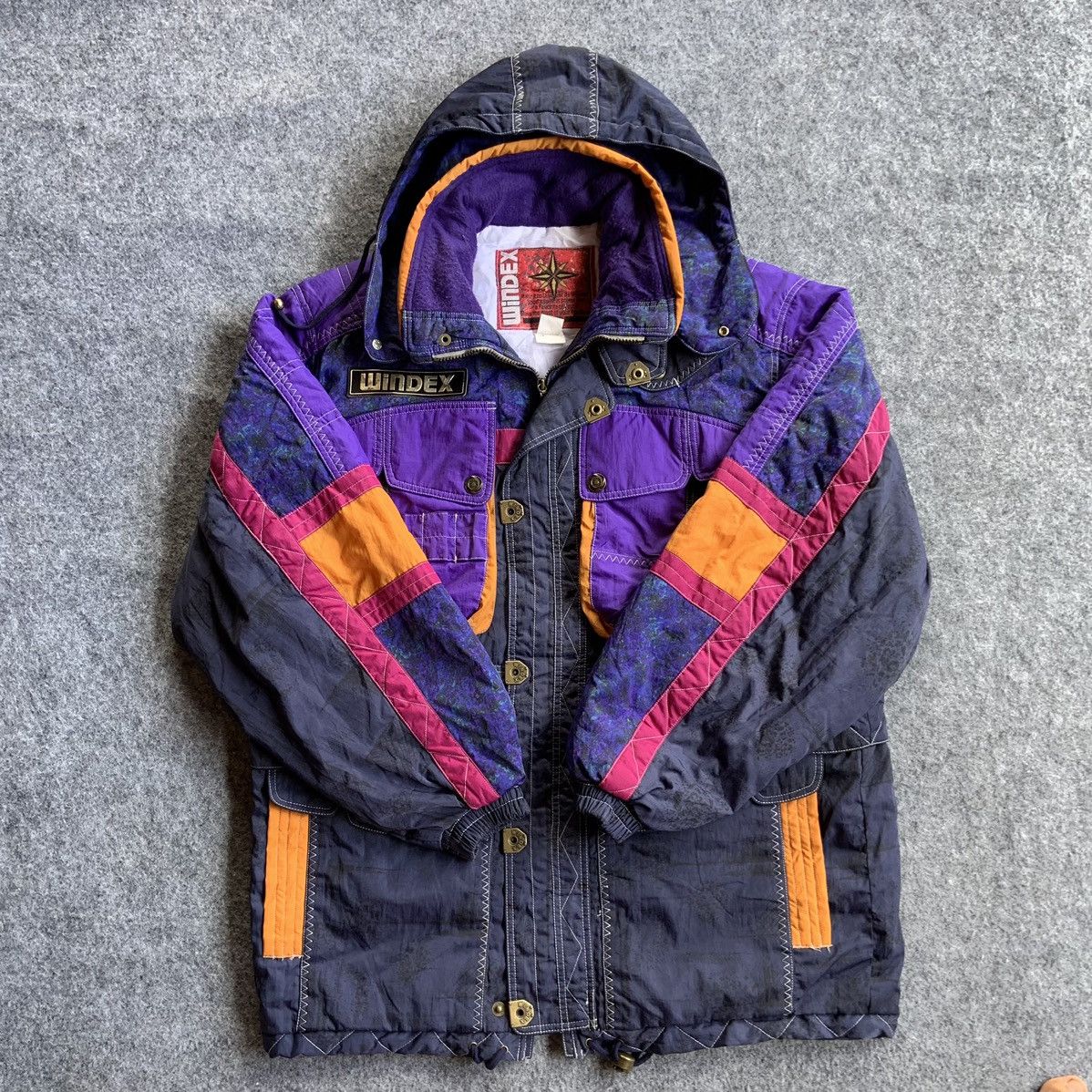 Vintage Vintage Snowboard Windex Colourblock 80s Jacket Size US XXL / EU 58 / 5 - 1 Thumbnail