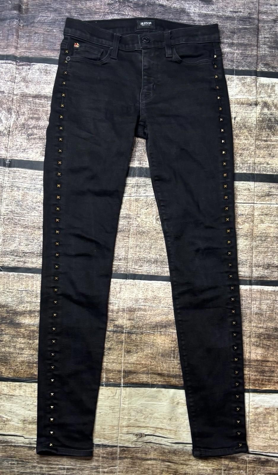 Hudson Hudson Jeans Womens 26x29 Studded Nico Midrise Skinny USA Size 26" / US 2 / IT 38 - 1 Thumbnail