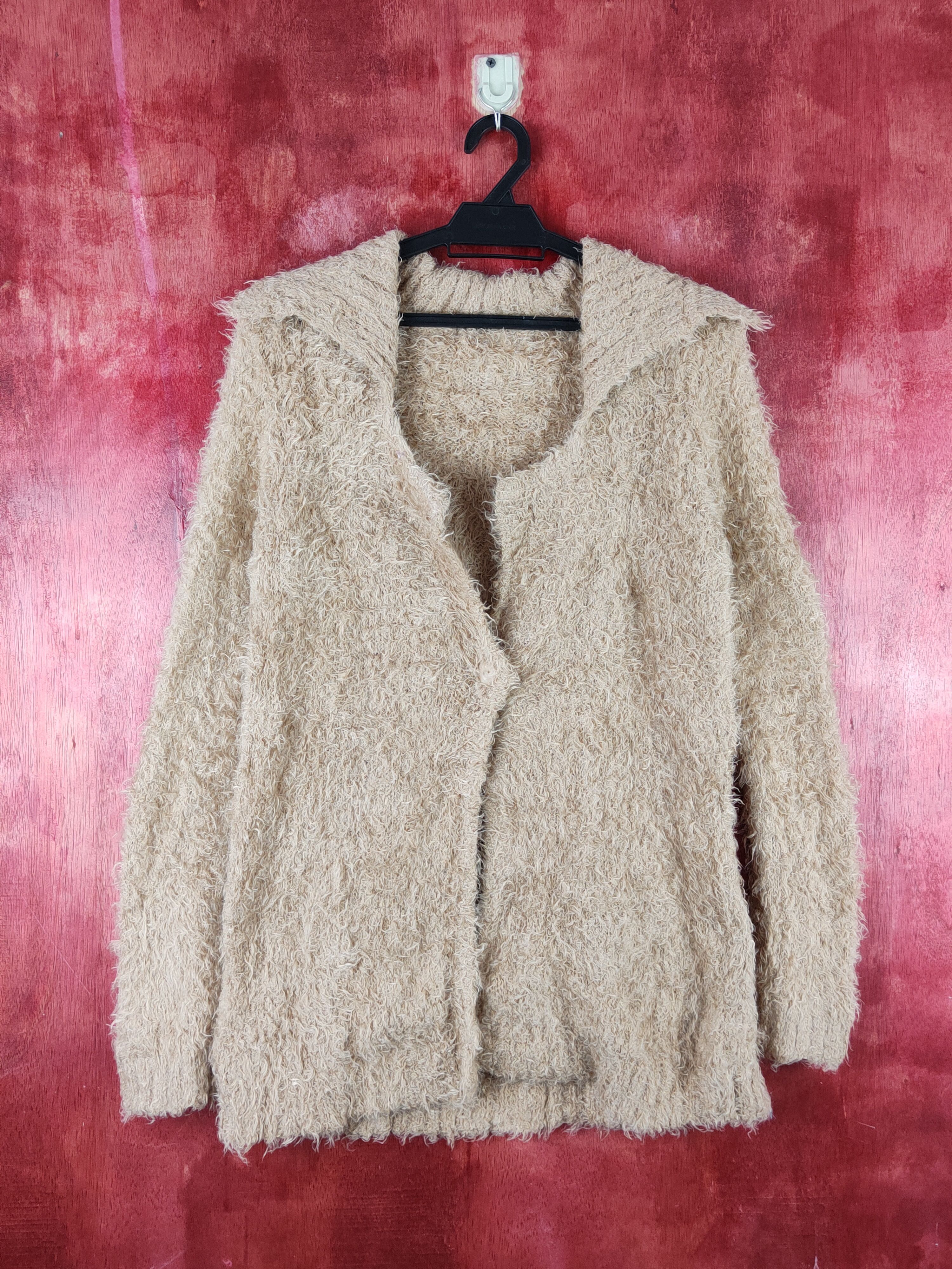 Homespun Knitwear Japanese Brand Brown Fur Mohair Knitwear Cardigan #S1964 Size M / US 6-8 / IT 42-44 - 1 Thumbnail