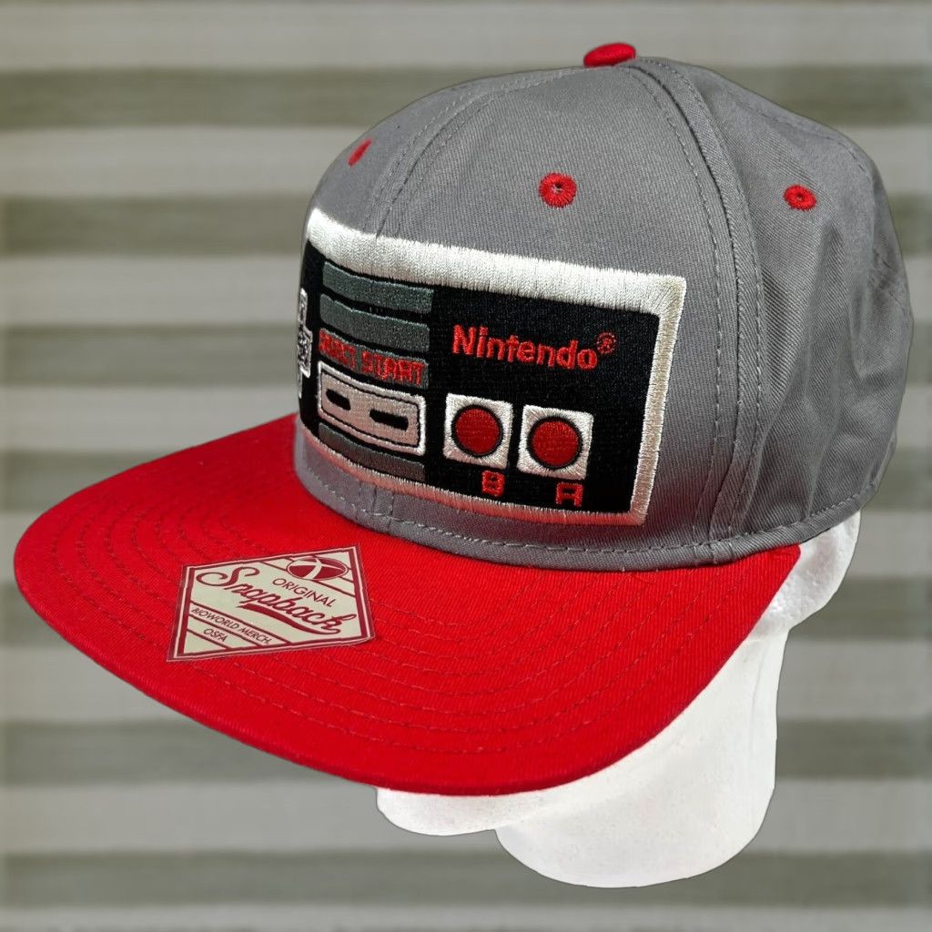 Nintendo VINTAGE Nintendo Entertainment System Controller Snapback Hat Cap Size ONE SIZE - 1 Thumbnail