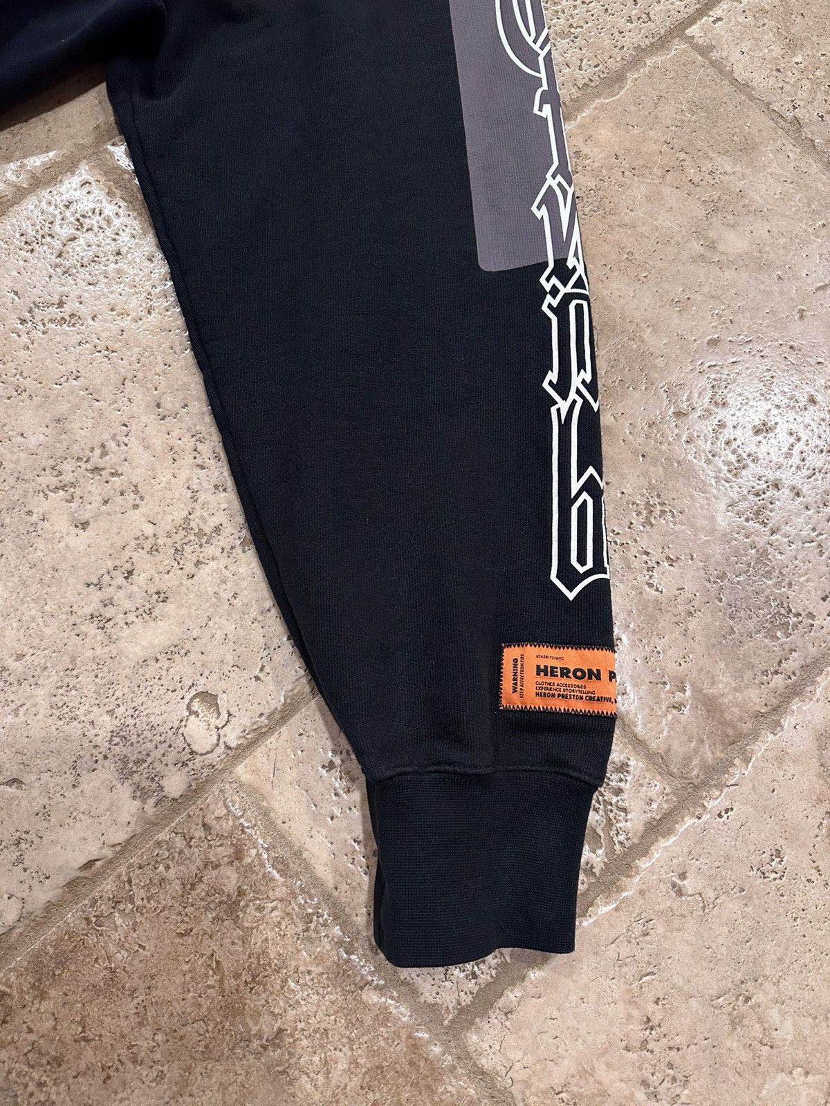 Heron Preston Heron Preston Logo Color Block Gothic Print Black Hoodie Size US M / EU 48-50 / 2 - 5 Thumbnail