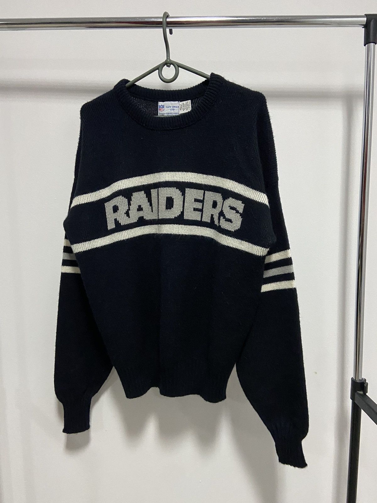 NFL × Vintage Raiders sweater knitted big logo stripe NFL Size US L / EU 52-54 / 3 - 1 Thumbnail