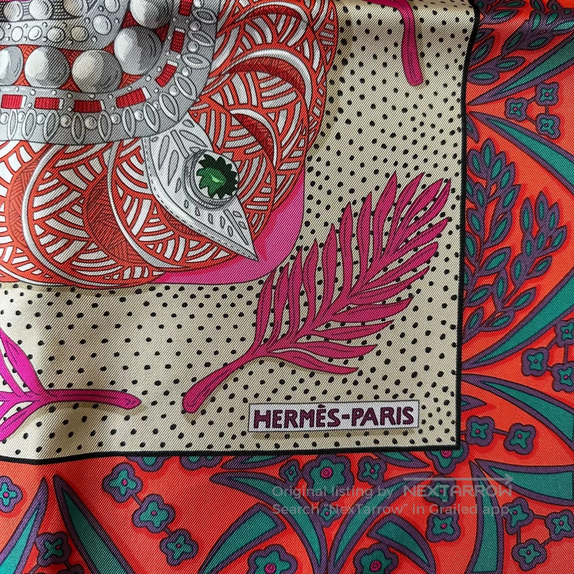 Hermes Hermes 'Queen's Scepter' Silk Scarf. Size ONE SIZE - 3 Thumbnail