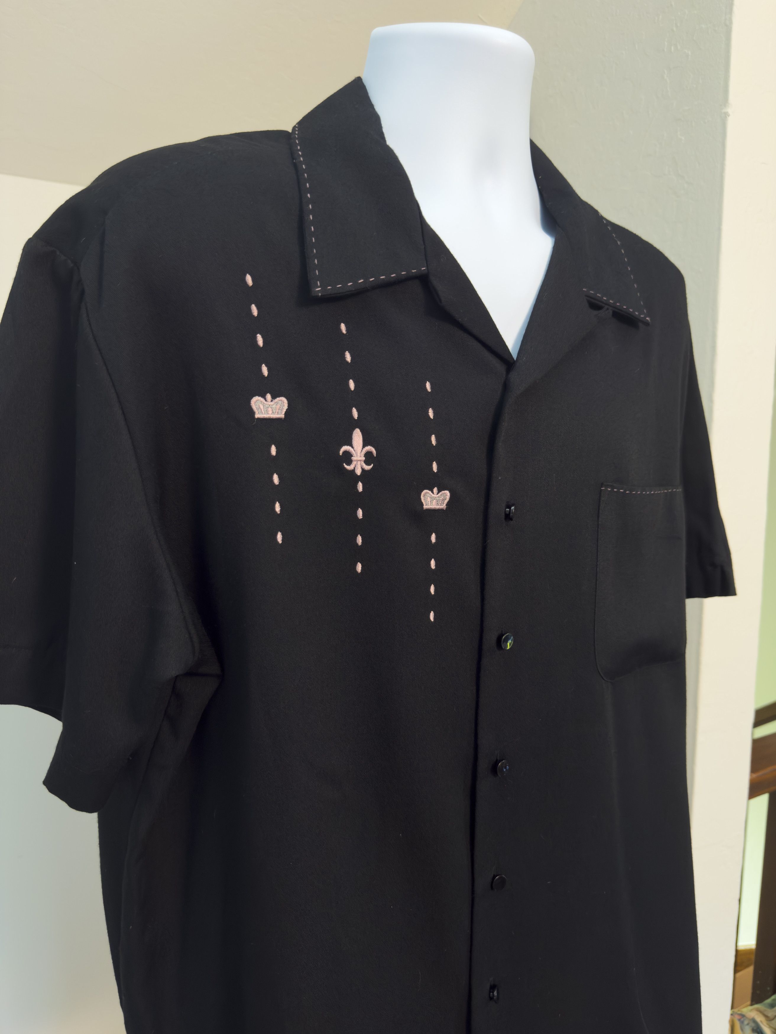 Kennington Ltd. Vintage Kennington Ltd Embroidered Camp Collar Shirt Size US XL / EU 56 / 4 - 3 Thumbnail