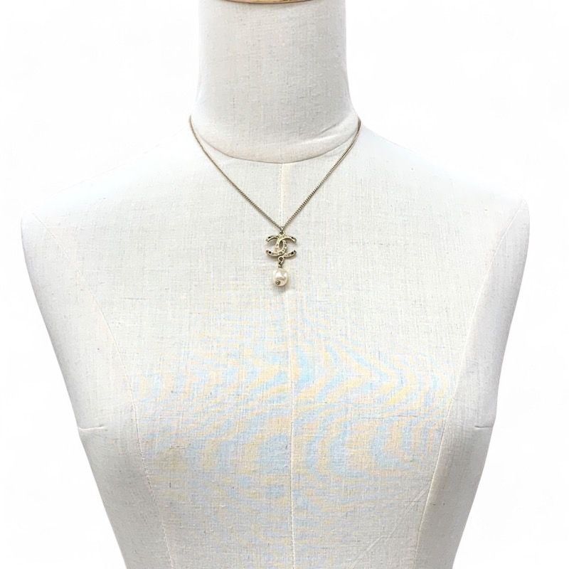 Chanel Chanel - Necklace Pendant Choker Coco Mark Rhinestone Size ONE SIZE - 2 Thumbnail