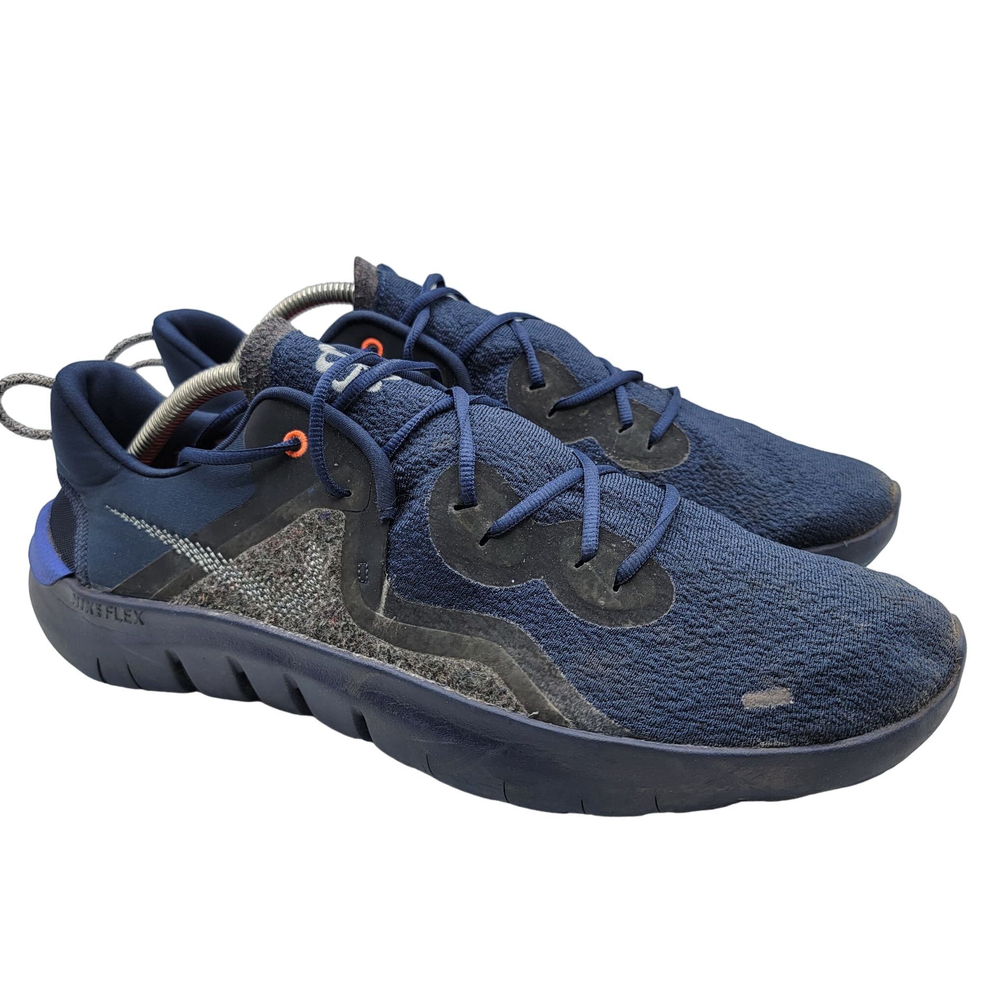 image of Nike Flex 2021 Rn Mens 12 Midnight Navy Blue Cool Grey Runni Shoes