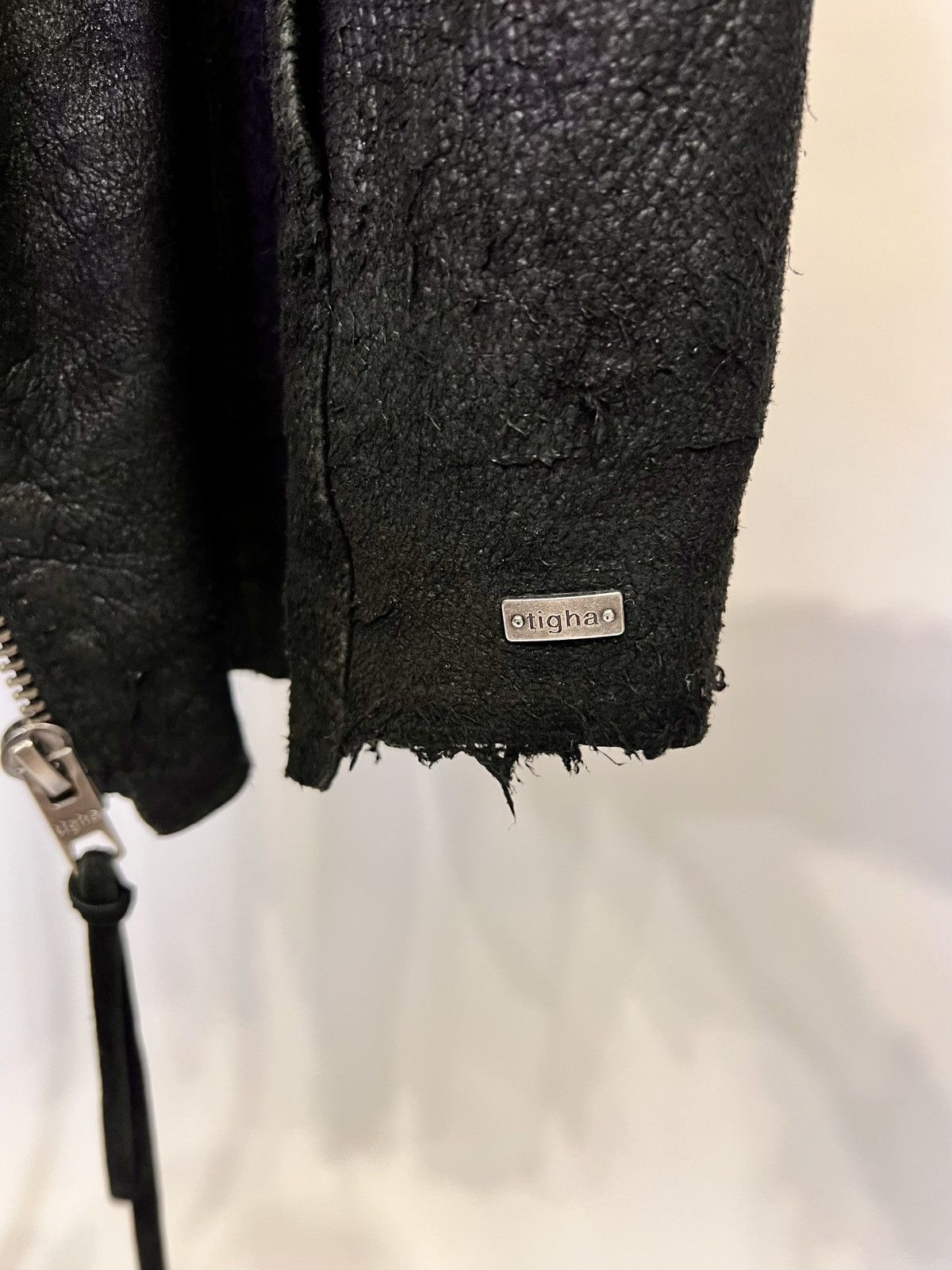 tigha Leather jacket made of crushed leather Size US XXL / EU 58 / 5 - 9 Thumbnail