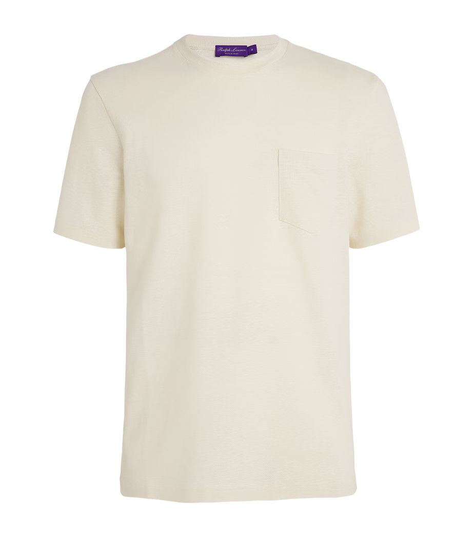 Ralph Lauren Purple Label Linen-Cotton T-Shirt size Medium Pocket Size US M / EU 48-50 / 2 - 1 Thumbnail