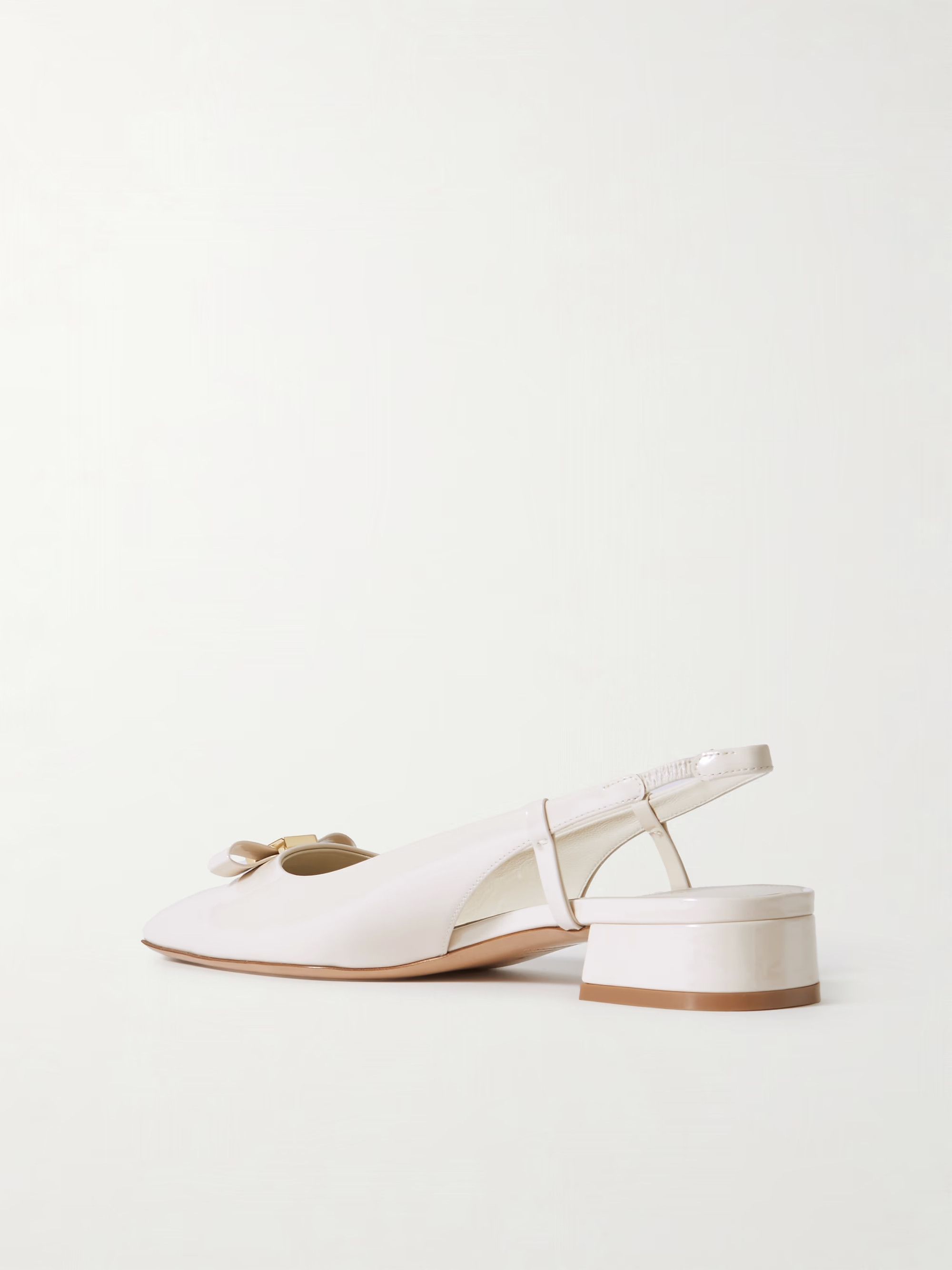 Salvatore Ferragamo o1s1rm0924 Slingback Pumps in Cream Size US 7.5 / IT 37.5 - 3 Thumbnail