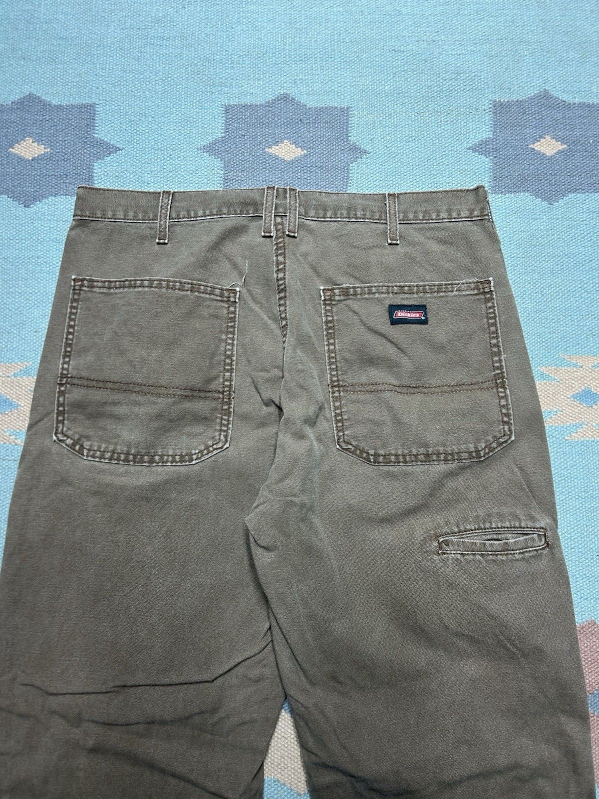 Vintage Vtg dickies canvas carpenter pant workwear skate baggy 34x33 Size US 34 / EU 50 - 3 Thumbnail