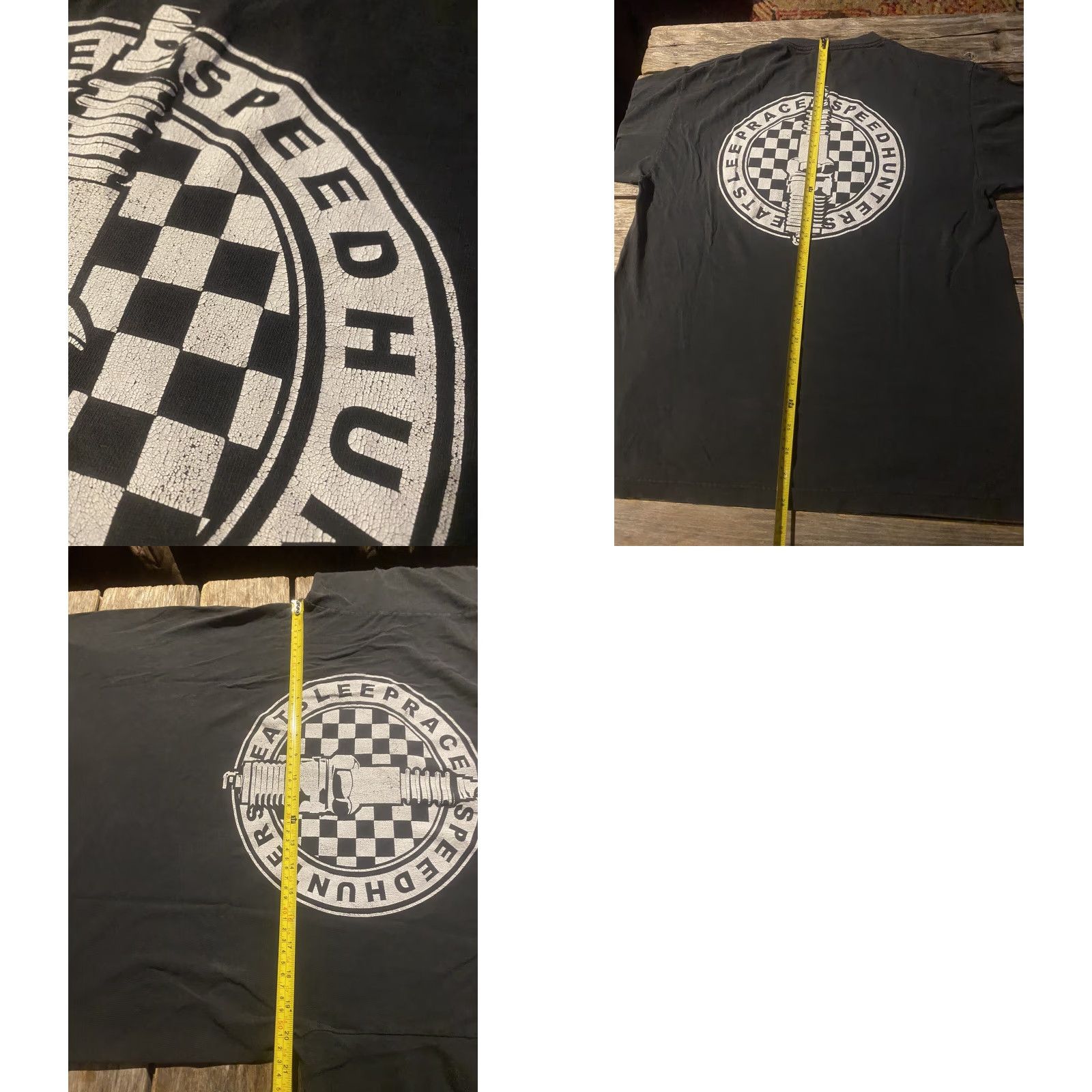 Vintage VINTAGE Mens Large Bang Gears Burn Rubber T-shirt Black Short Sleeve Eat Sleep Race Car Racing Crew Neck Cotton Blend Mens, Womens, or Boys? Size US L / EU 52-54 / 3 - 8 Thumbnail