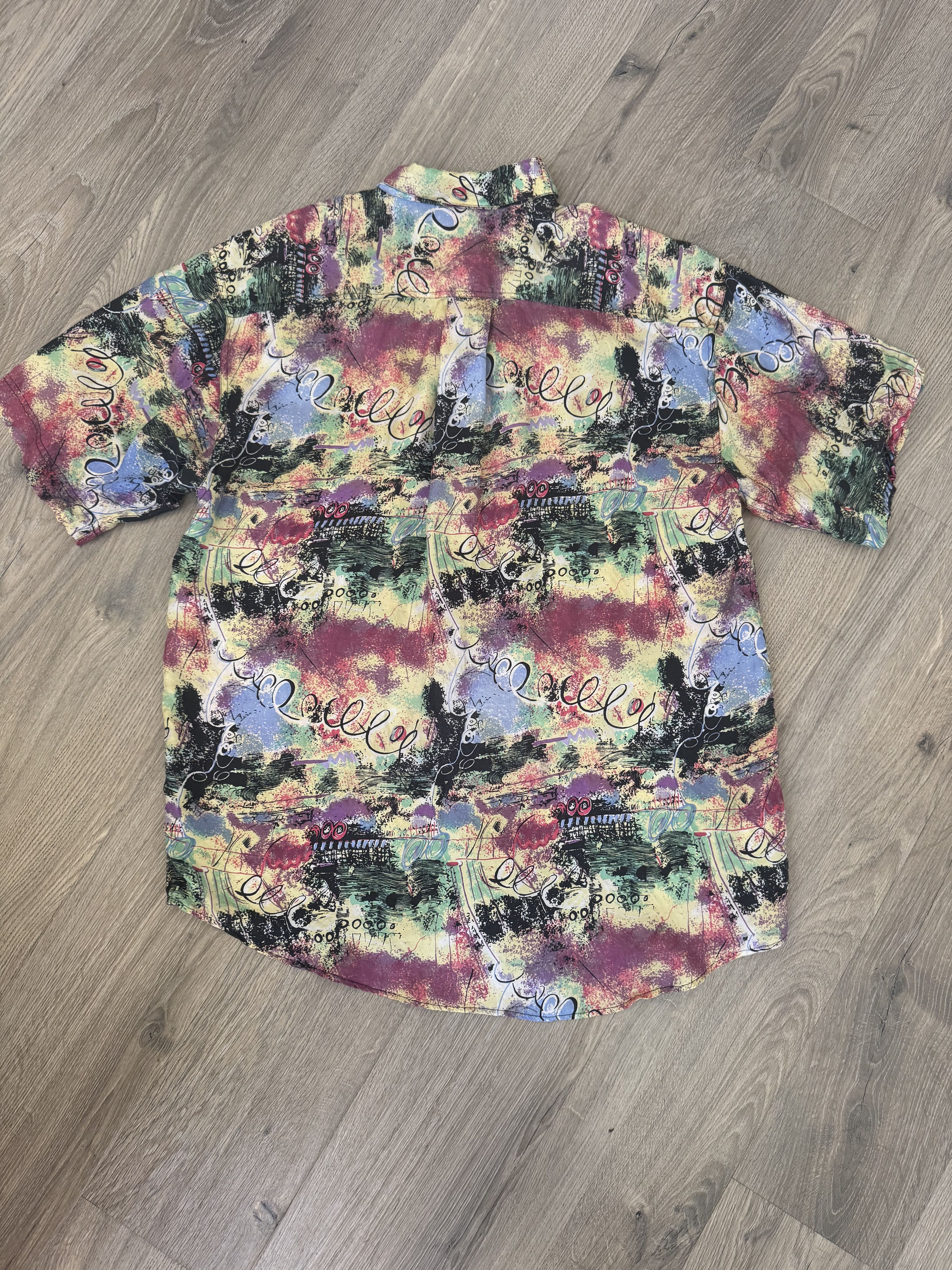 Other Silk Goouch Short Sleeve Button Down Size US M / EU 48-50 / 2 - 2 Thumbnail