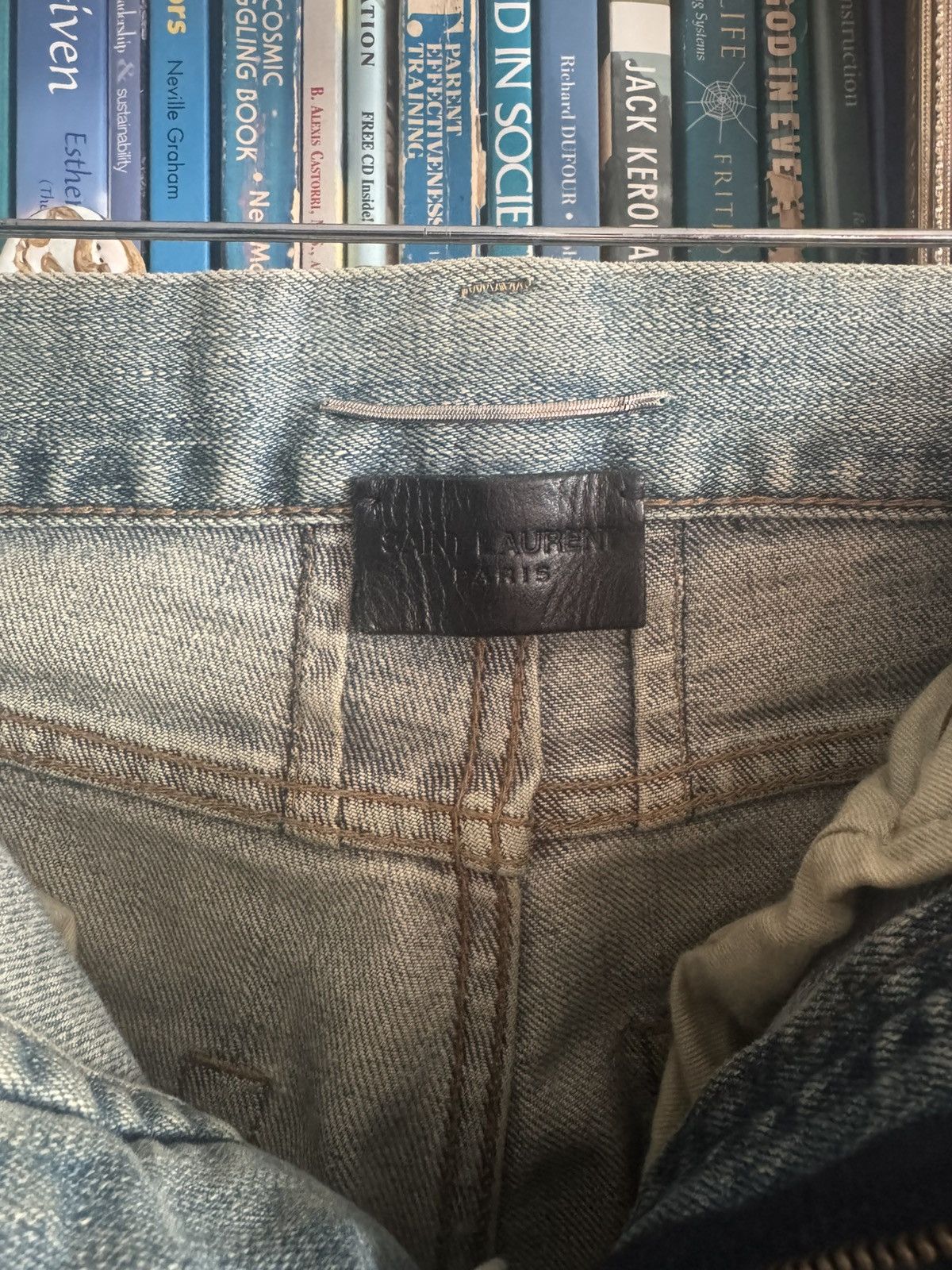 Hedi Slimane × Saint Laurent Paris AW15 Saint Laurent Paris Crash Denim Size US 27 - 3 Thumbnail