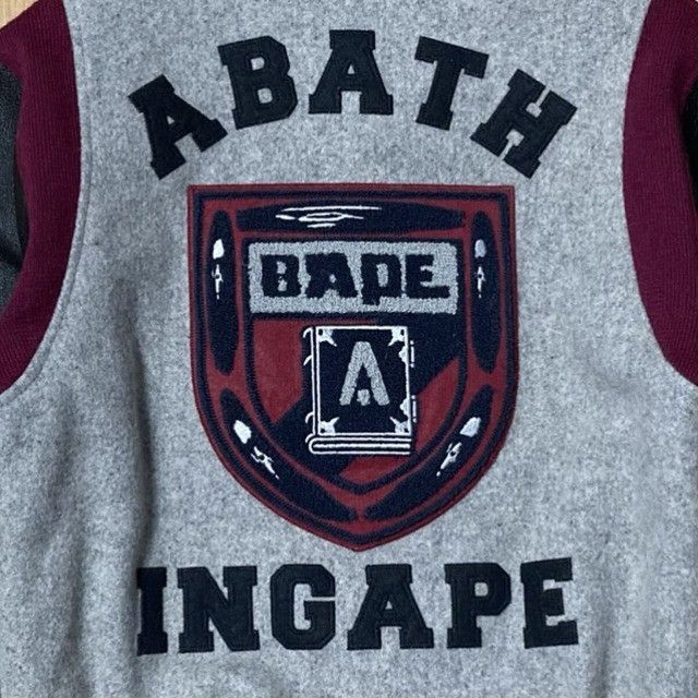 Bape × Ebbets Field Flannels BAPE × EBBETS FIELD FLANNELS Leather Sleeve Varsity Jacket Size US S / EU 44-46 / 1 - 5 Thumbnail