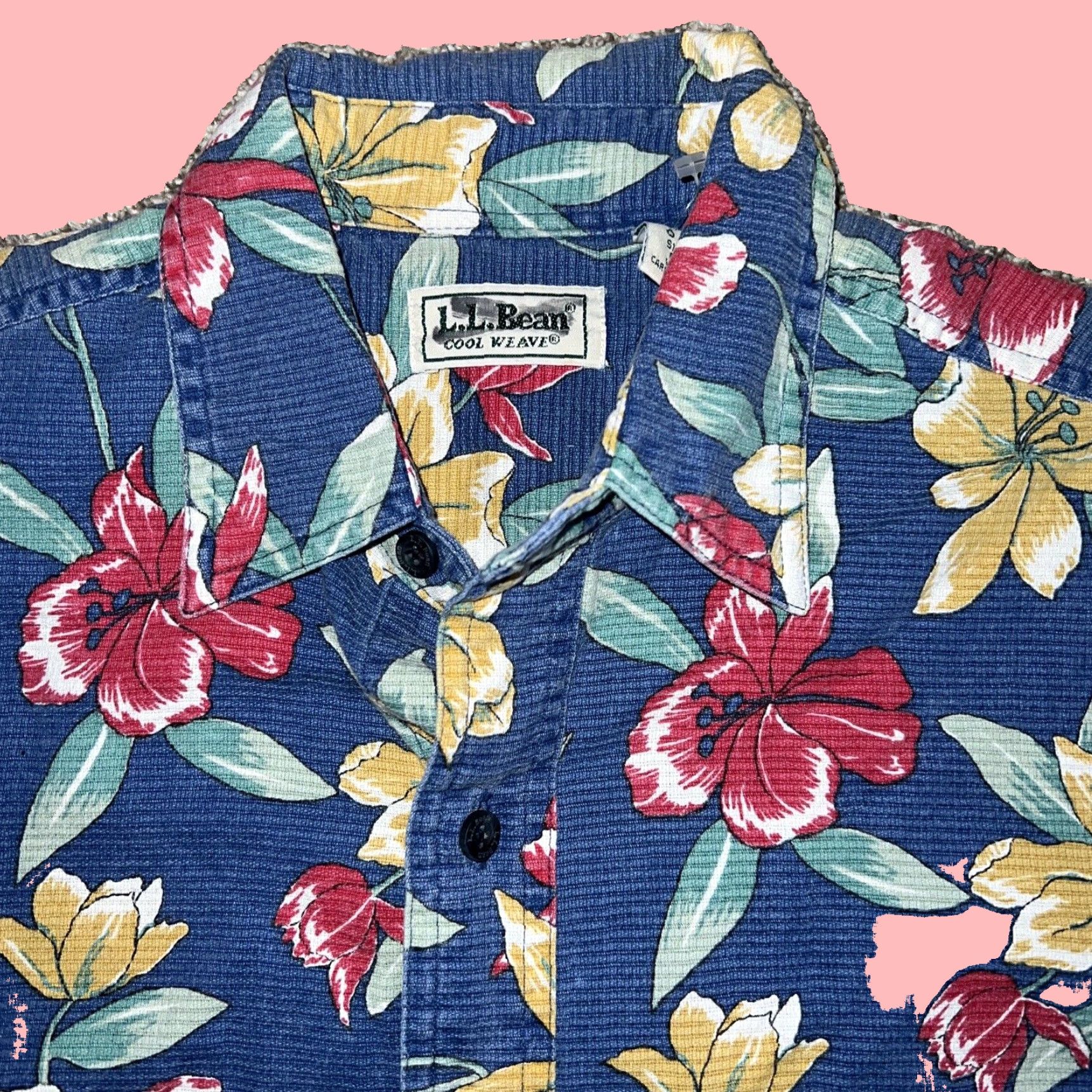 Vintage VINTAGE LL Bean Hawaiian Shirt Mens Short Sleeve Blue Size S Size US S / EU 44-46 / 1 - 2 Thumbnail