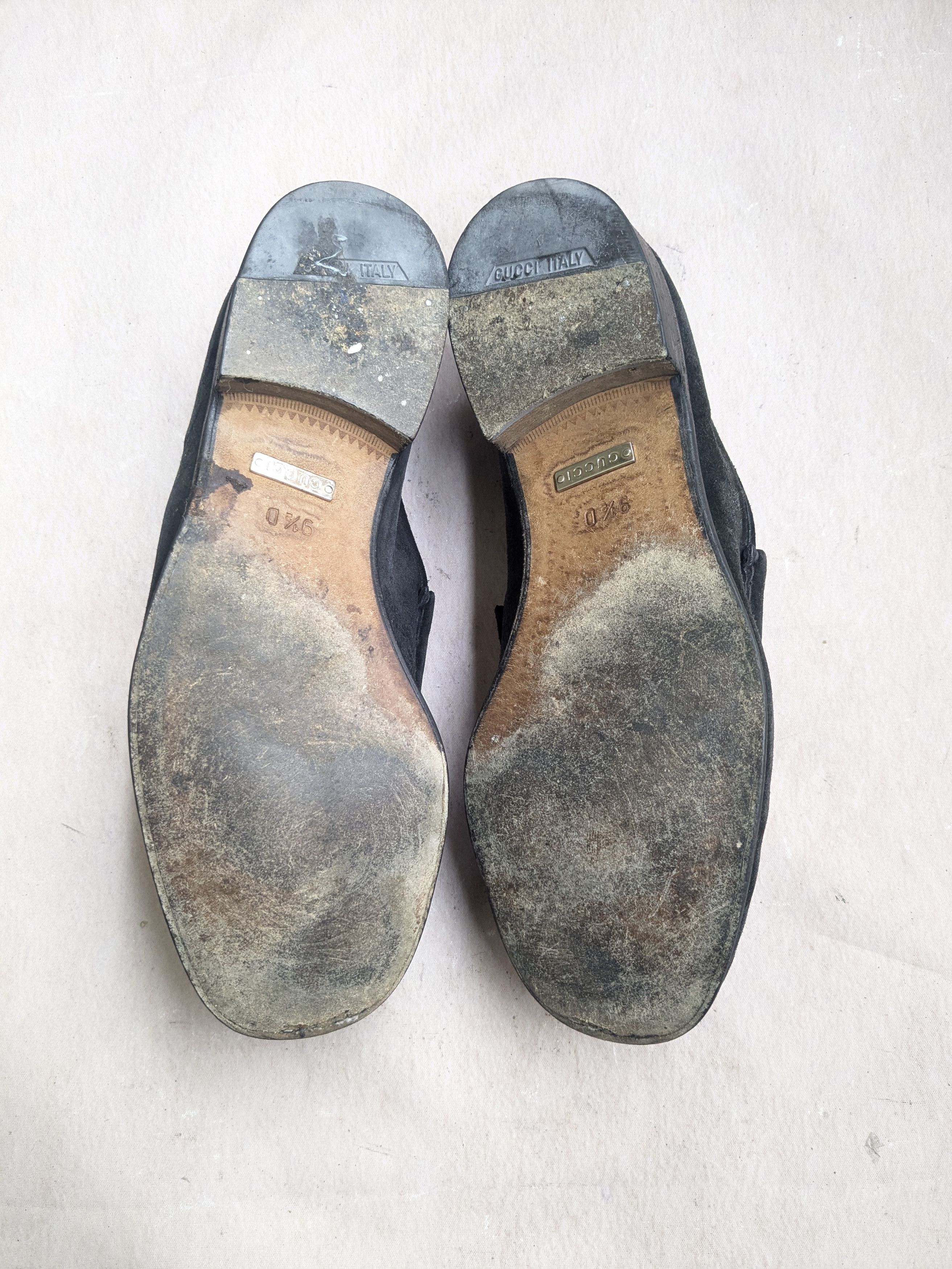Gucci × Tom Ford × Vintage Gucci Horsebit Loafers Black Leather Size 9.5 Italy Slip On Size US 9.5 / EU 42-43 - 13 Thumbnail