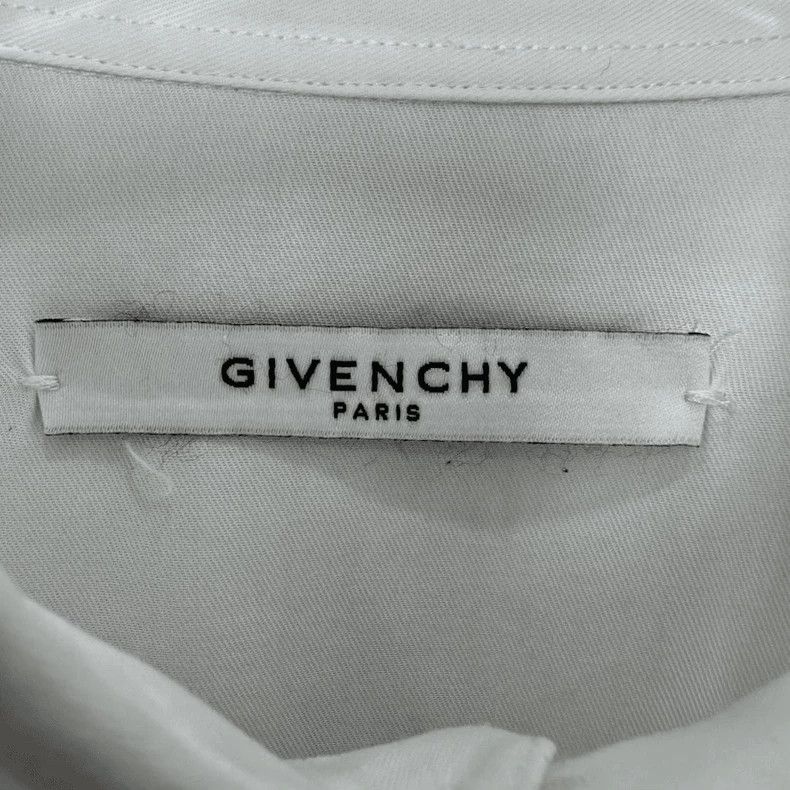 Givenchy Givenchy Back Patch Letter Printed White Shirt Size US XL / EU 56 / 4 - 3 Thumbnail