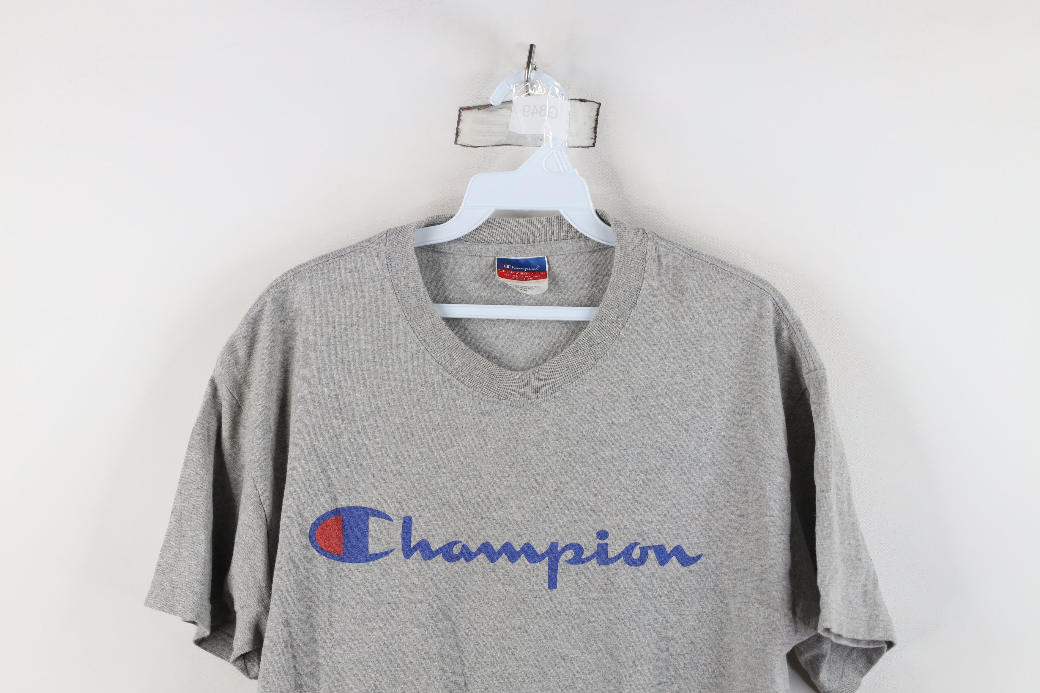 Champion Vintage 90s Y2K Champion Spell Big Logo Short Sleeve T-Shirt Size US M / EU 48-50 / 2 - 2 Thumbnail