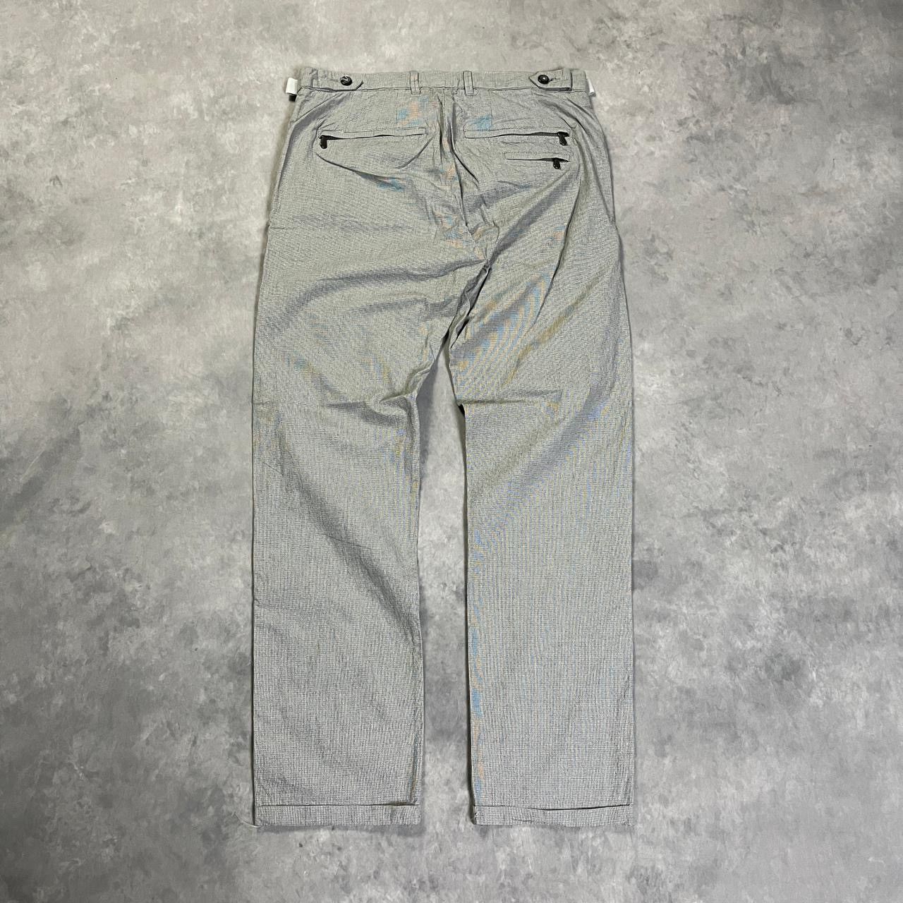 Bottega Veneta 2000s Bottega Veneta Pattern Pleated Wool Blend Trousers Size US 30 / EU 46 - 2 Thumbnail