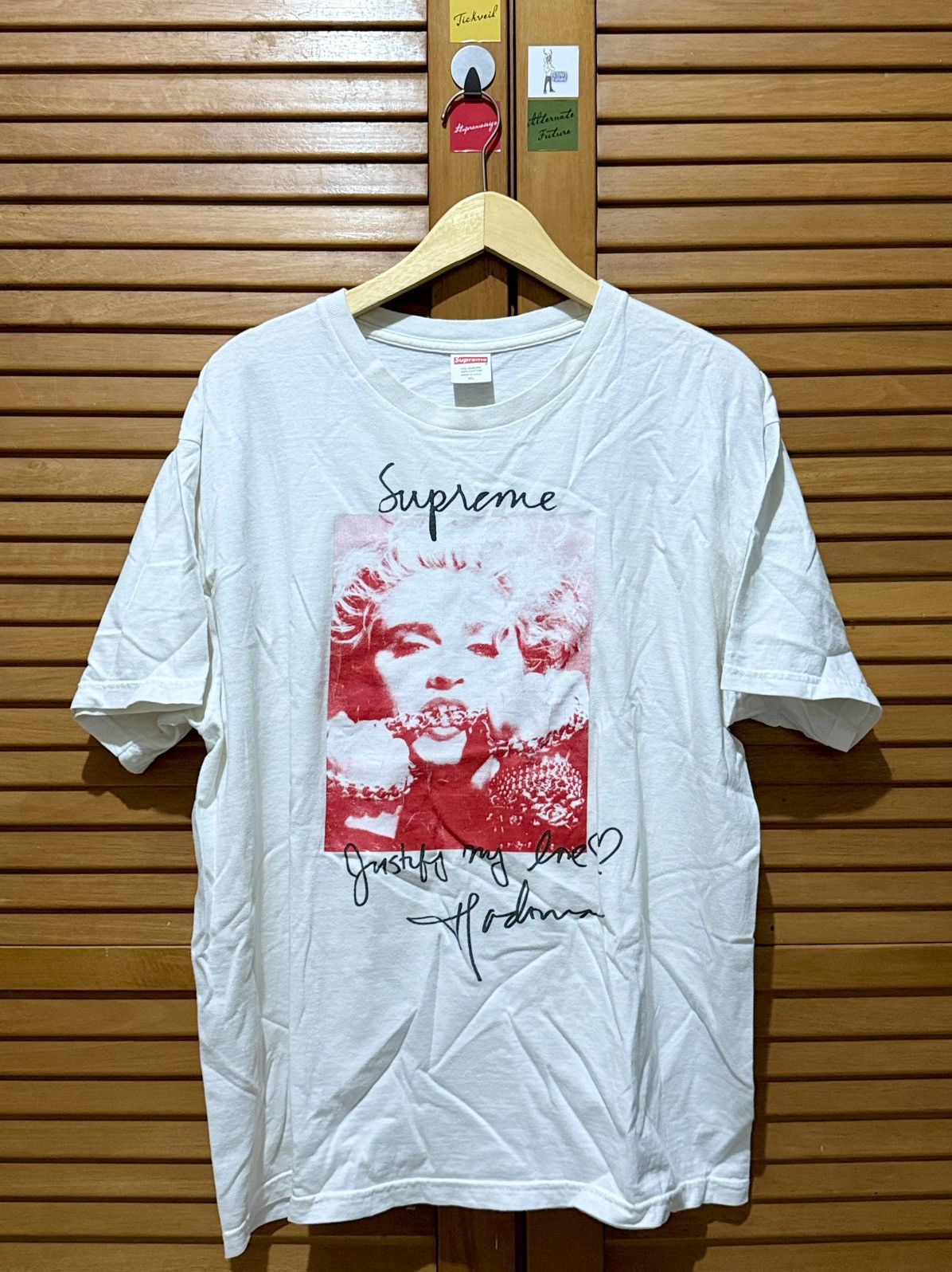 Supreme Supreme x Madonna Tee White Size US XL / EU 56 / 4 - 1 Thumbnail