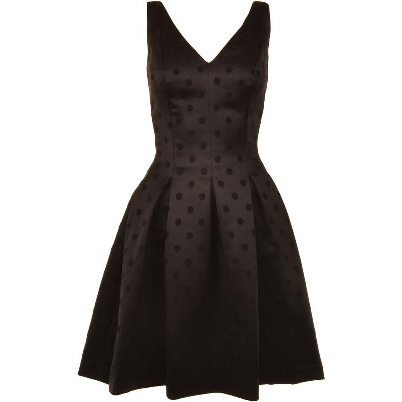 Ralph Lauren RALPH LAUREN BLACK POLKA DOT SLEEVELESS COCKTAIL DRESS SZ 6P Size S / US 4 / IT 40 - 2 Thumbnail