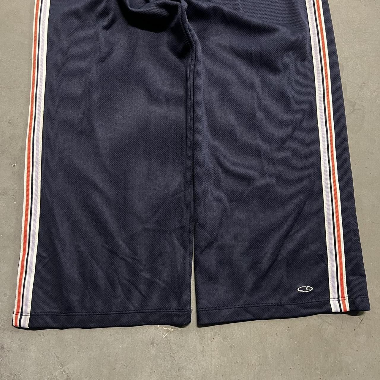 Vintage Crazy Vintage Y2K/2000s Baggy Wideleg Navy Blue Striped Champion Sweatpants! Size US 38 / EU 54 - 4 Thumbnail