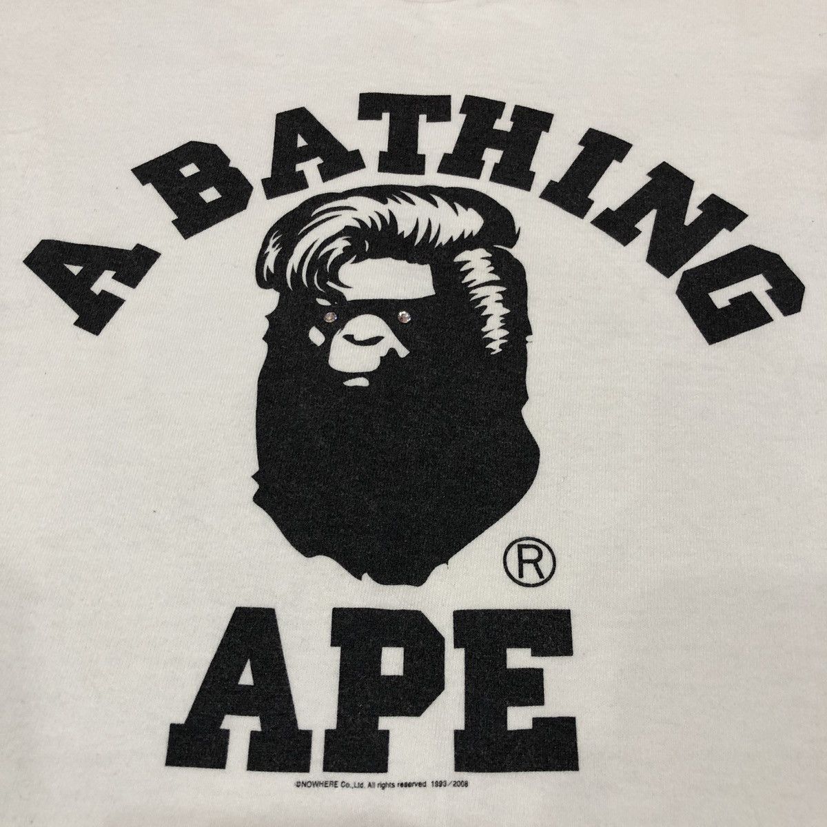Bape Bape College Logo Harajuku Swarovski Tee Size US L / EU 52-54 / 3 - 3 Thumbnail