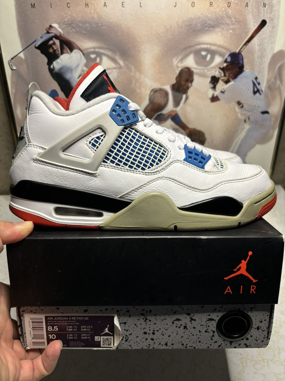Jordan Brand Air Jordan 4 Retro What The 2019 Size US 8.5 / EU 41-42 - 1 Thumbnail
