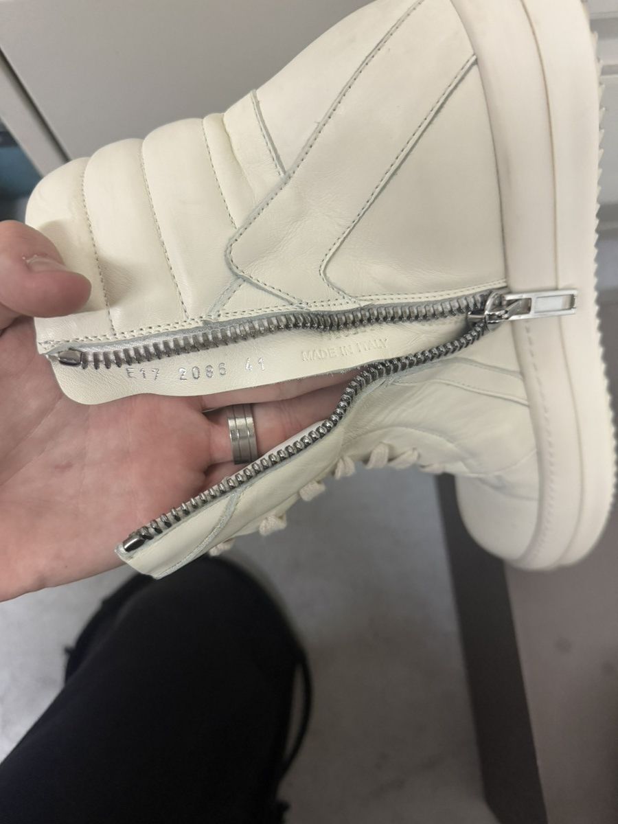 Rick Owens Rick Owens Milk White Geo Basket Size US 8 / EU 41 - 8 Thumbnail