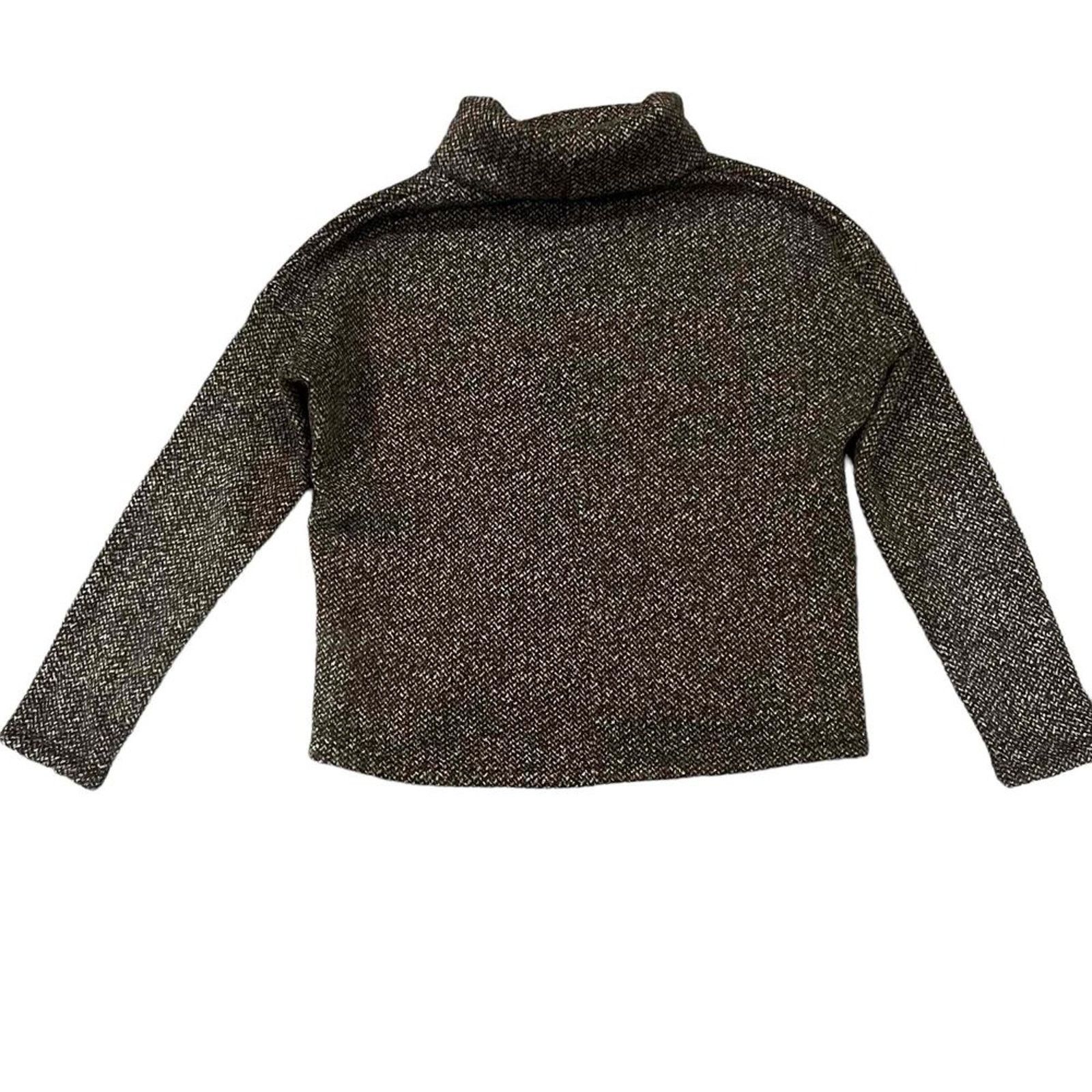 Columbia Columbia Sweater Womens Medium Brown Marled Cowl Neck Size M / US 6-8 / IT 42-44 - 4 Thumbnail