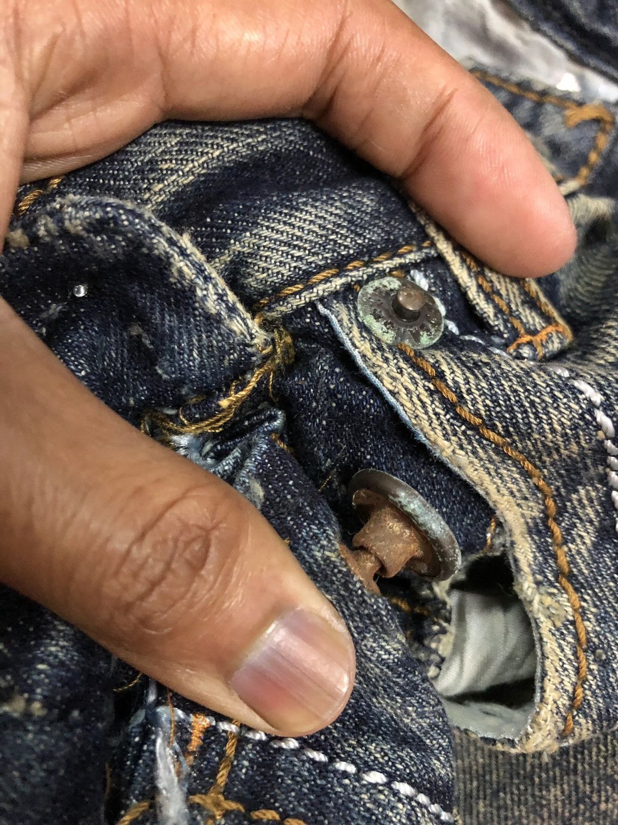 Other BOOTCUT RUSTY DISTRESSED DENIM Size US 30 / EU 46 - 11 Thumbnail