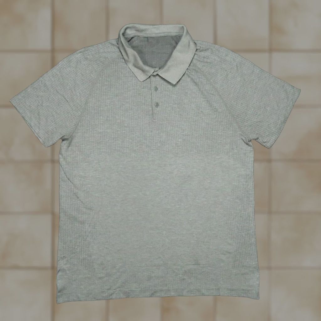Lululemon Lululemon Polo Shirt Mens XL Gray Breathable Moisture Wicking Stretch Short Sleeve Polo Shirt Golf Tennis Activewear Casual Travel Mens XL Gray Size US XL / EU 56 / 4 - 1 Thumbnail