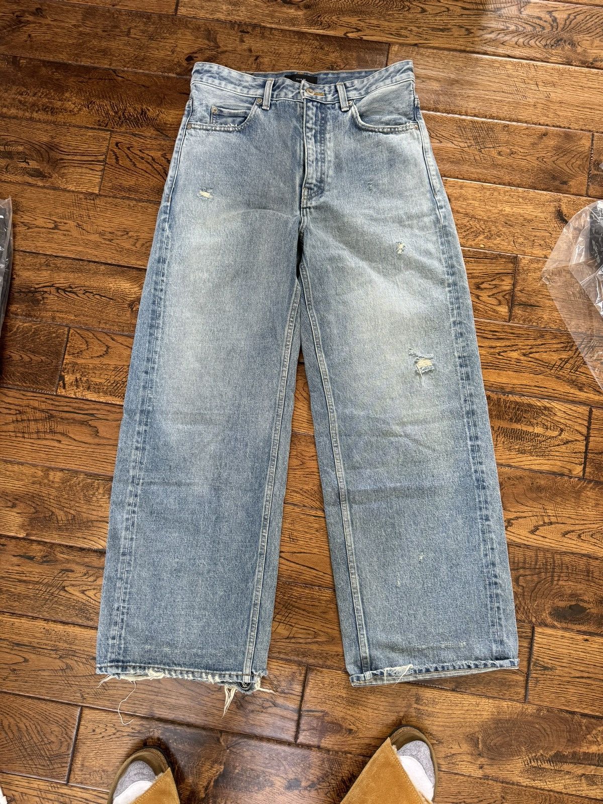 パンツ VUJA DE STEVE DISTRESSED SELVEDGE JEANS STEVE DISTRESSED SELVEDGE JEANS IN DENIM – VUJA DÉ