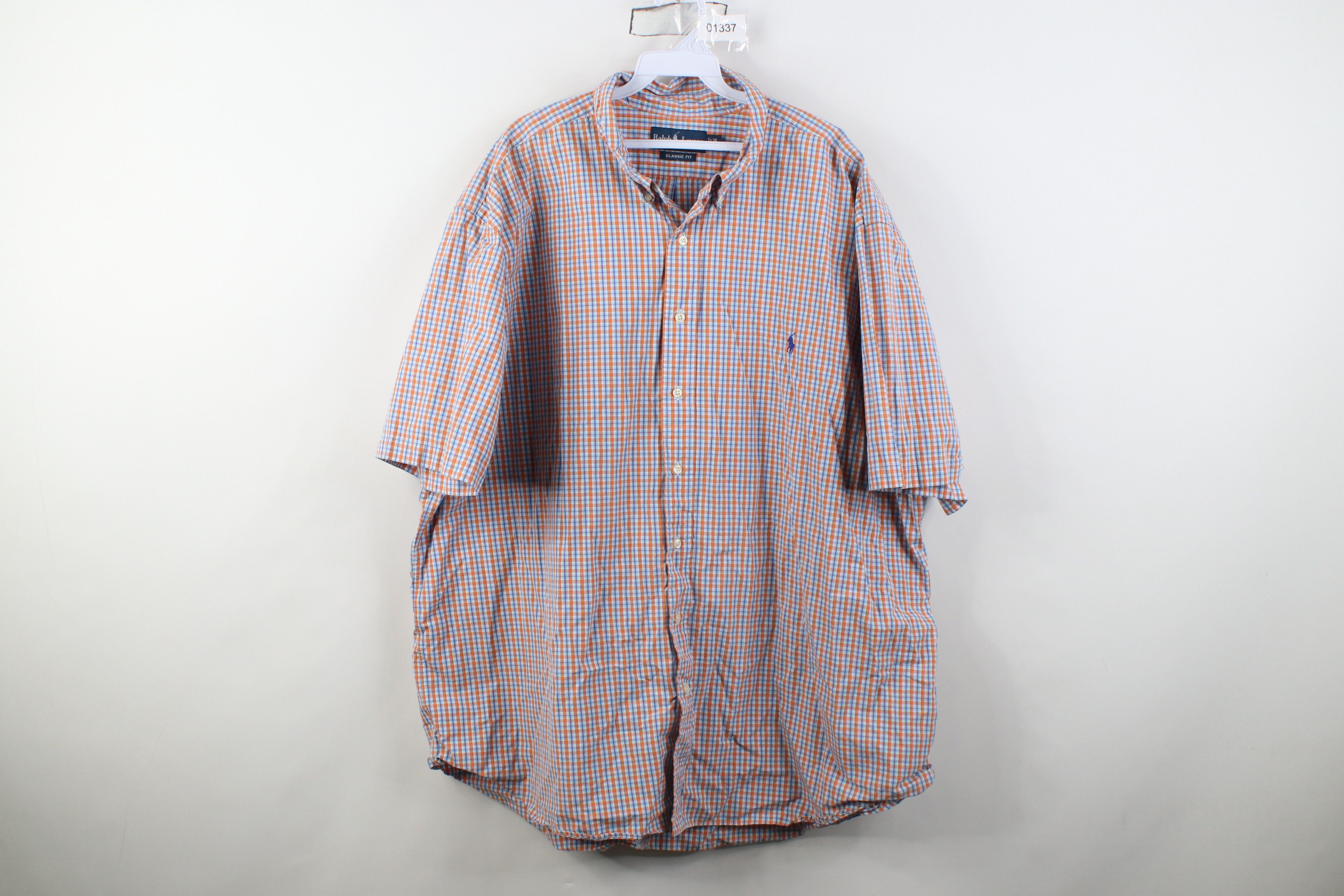 Polo Ralph Lauren Vintage 90s Ralph Lauren Short Sleeve Collared Button Shirt Size US XXL / EU 58 / 5 - 1 Thumbnail