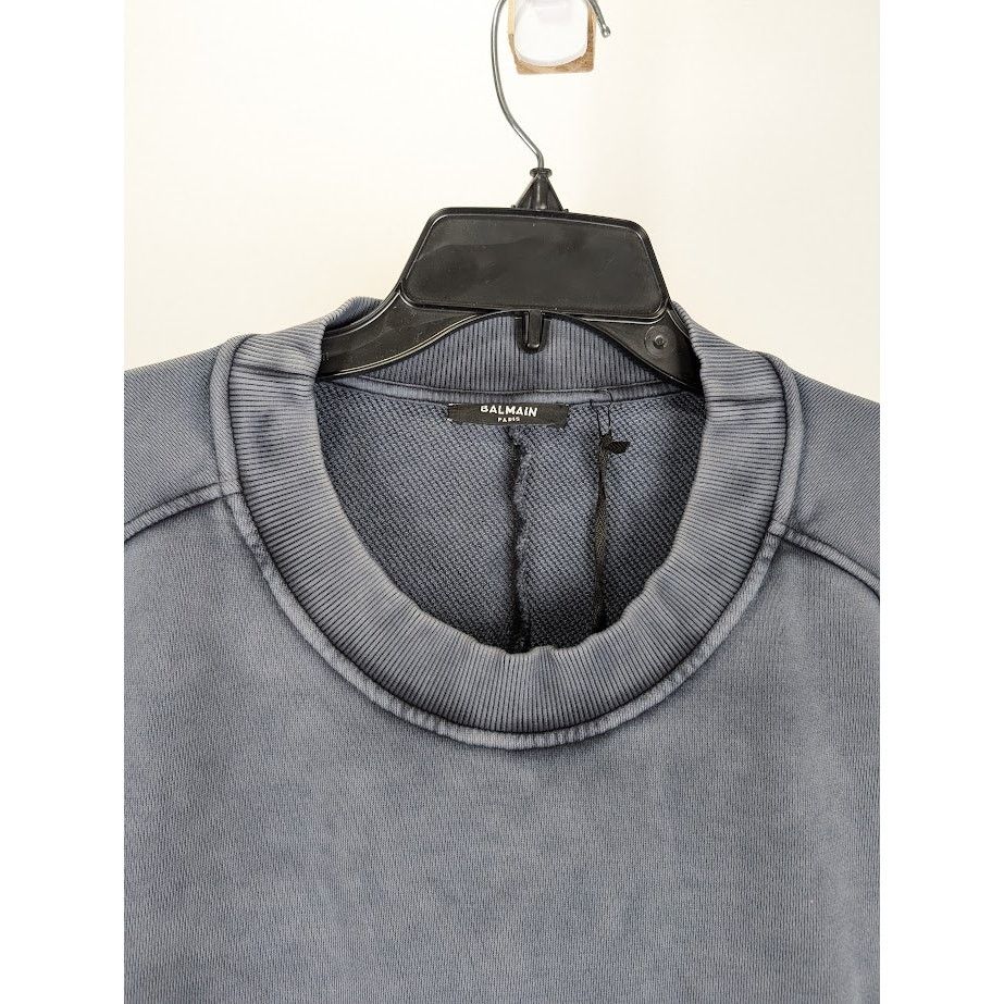 Balmain o1rshd1 Sweater in Marine Size US XL / EU 56 / 4 - 3 Thumbnail