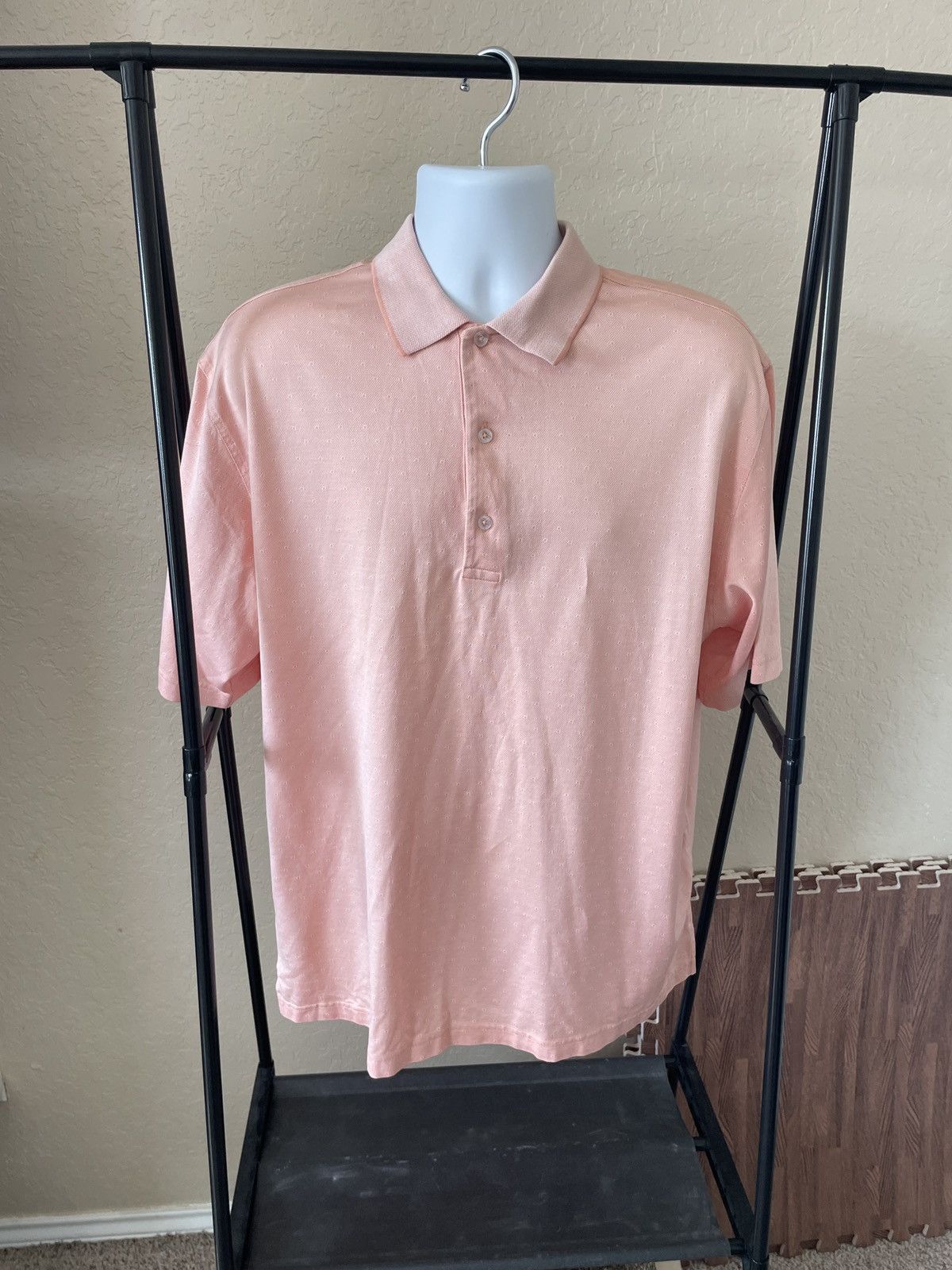 Bobby Jones Micro Mini Square 3 Button Polo shirt Size US L / EU 52-54 / 3 - 1 Thumbnail