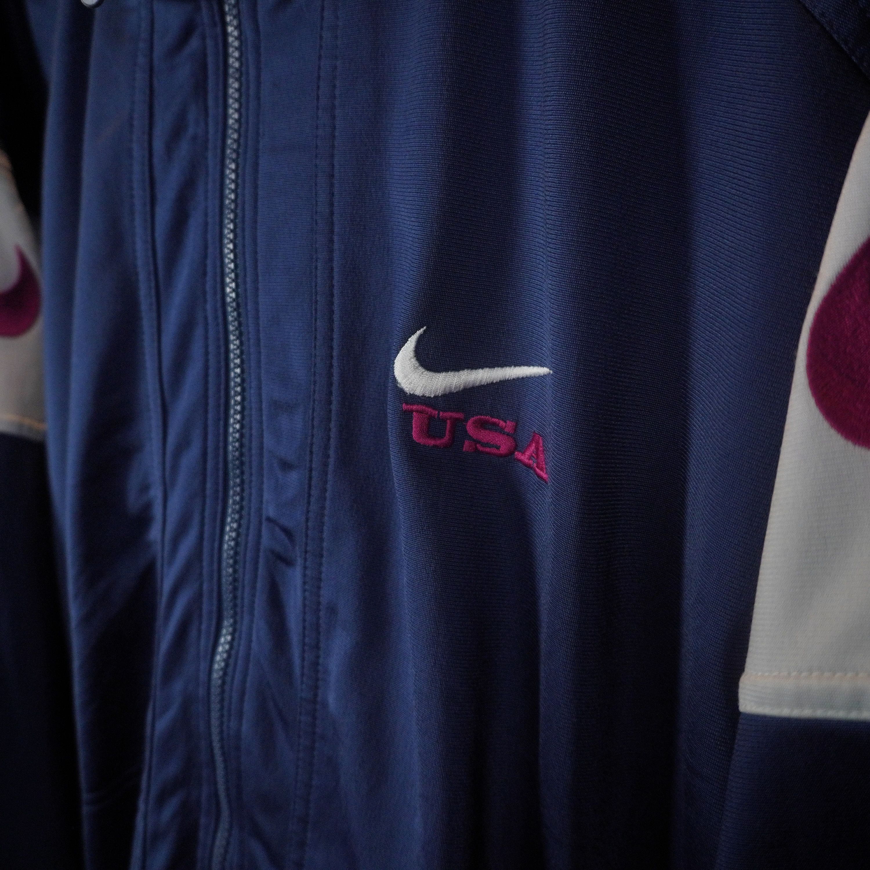Nike Vintage Nike USA Zip Up Sweatshirt Track Jacket Size US XXL / EU 58 / 5 - 6 Thumbnail