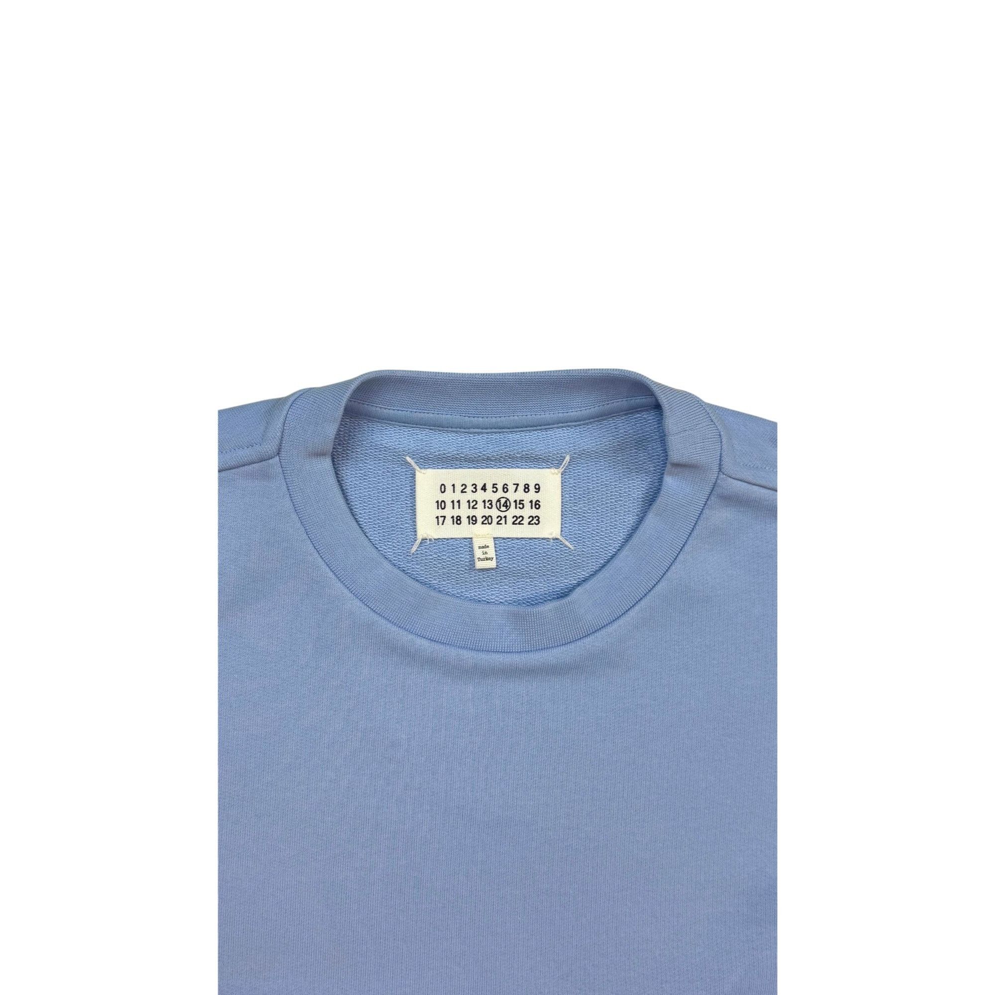 Maison Margiela ♚ Maison Margiela Blue Elbow Patch Sweater ♚ Size US S / EU 44-46 / 1 - 2 Thumbnail