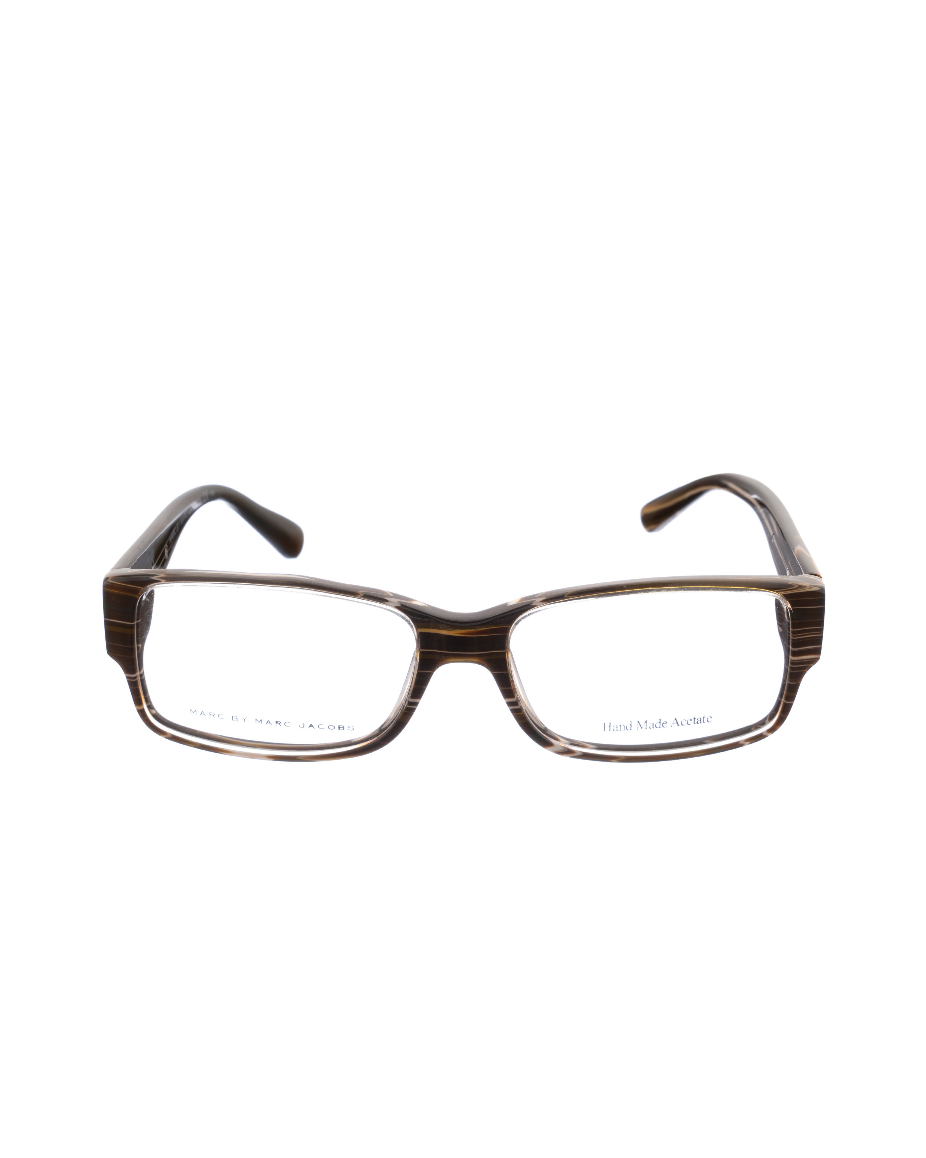 Marc by Marc Jacobs Marc by Marc Jacobs 00s Rectangular Stripes Brown Glasses Size ONE SIZE - 1 Thumbnail