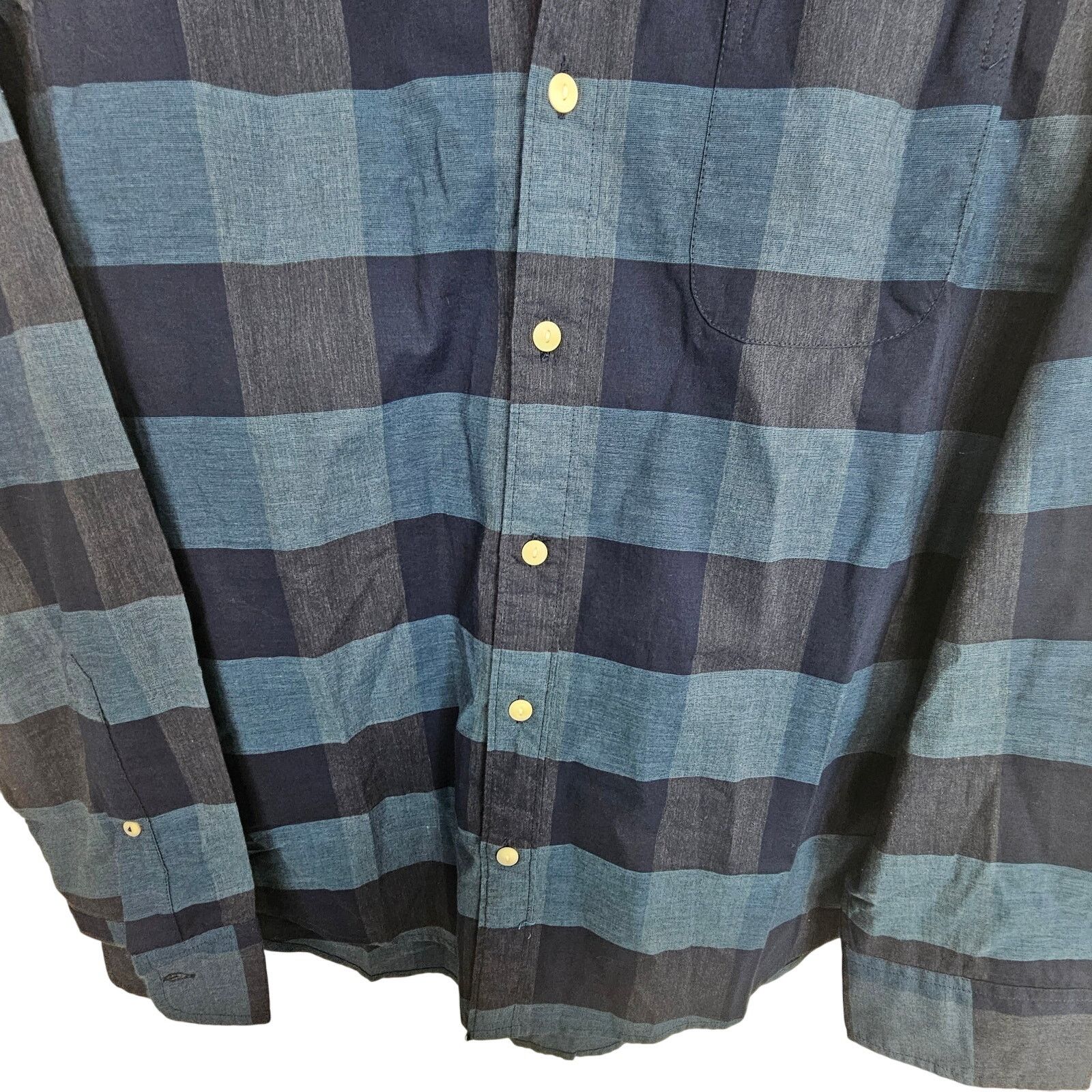 Bonobos Bonobos Shirt Blue Checker Long Sleeve Button Front Men L Size US L / EU 52-54 / 3 - 3 Thumbnail