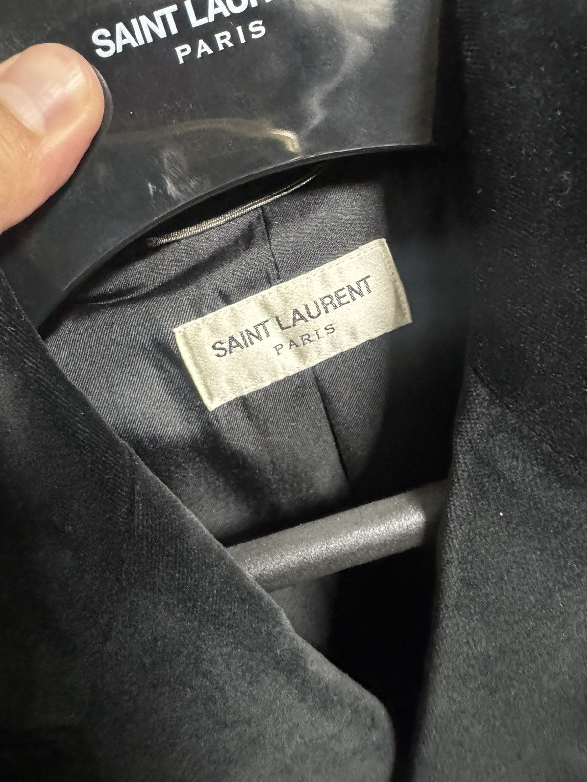 Saint Laurent Paris Saint Laurent 2015FW Black Velvet blazer Size US S / EU 44-46 / 1 - 3 Thumbnail