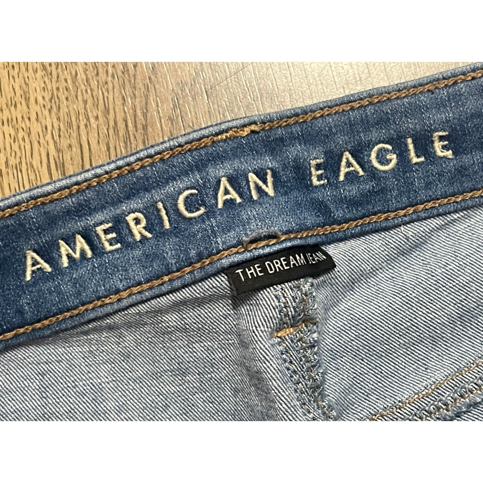American Eagle Outfitters American Eagle Jeans Women's Size 4 Blue Denim The Dream Jean Cut Out Size 27" / US 4 / IT 40 - 6 Thumbnail