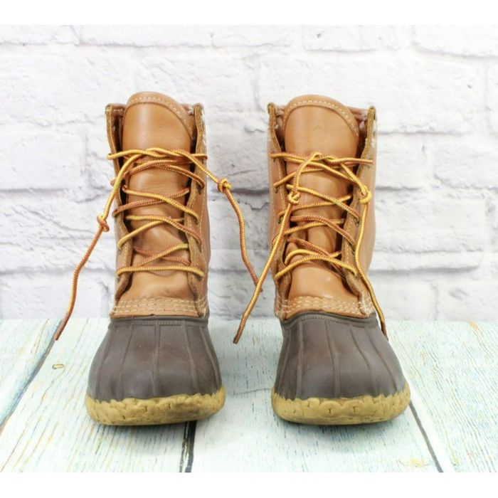 L.L. Bean LL Bean Women's Leather GoreTex Insulated Duck Boots Grailed