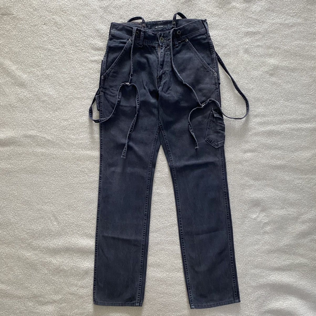 If Six Was Nine × Johnbull Johnbull Suspender Bondage Workers Heavy Canvas W29 Size US 29 - 1 Thumbnail