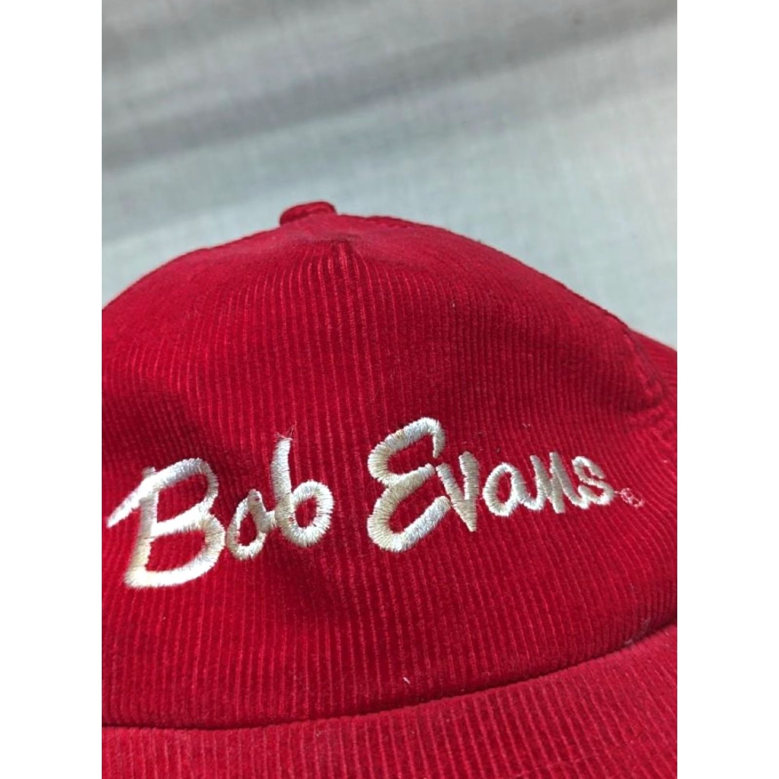 Vintage VINTAGE BOB EVANS hat Corduroy SNAPBACK restaurant Men Red Adjustable XS? Size ONE SIZE - 2 Thumbnail